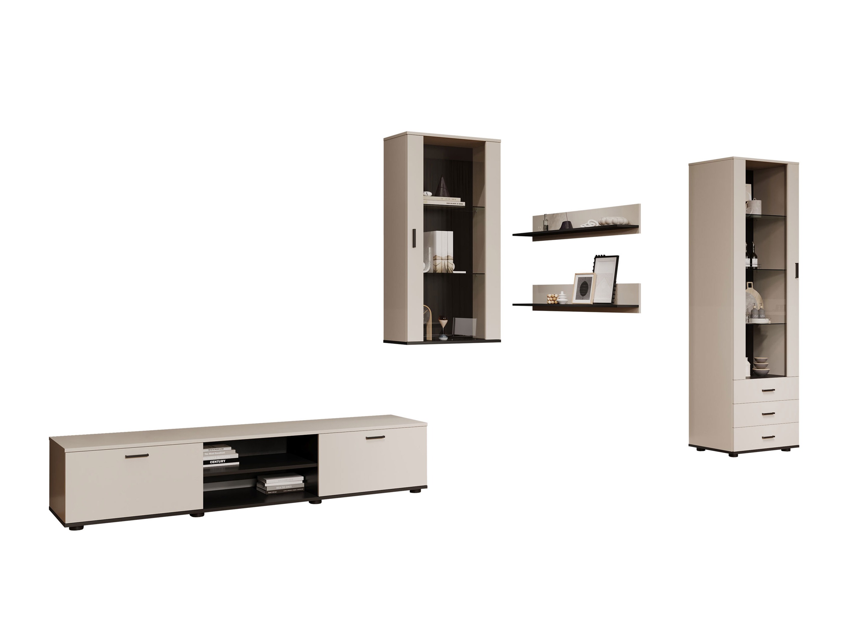 Набор для гостиной Tornola 114 (Кашемир + Чёрный)