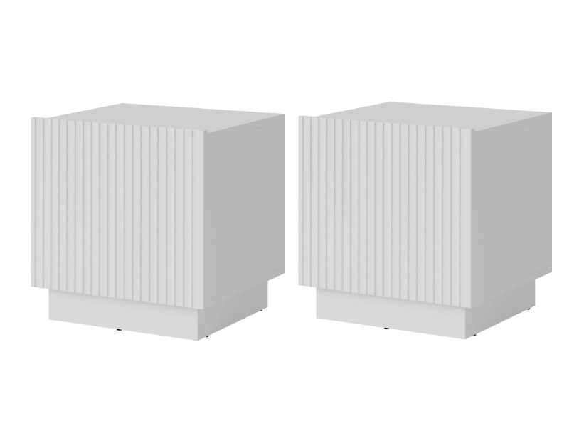 Naktsgaldiņu komplekts Lingua (Balts)