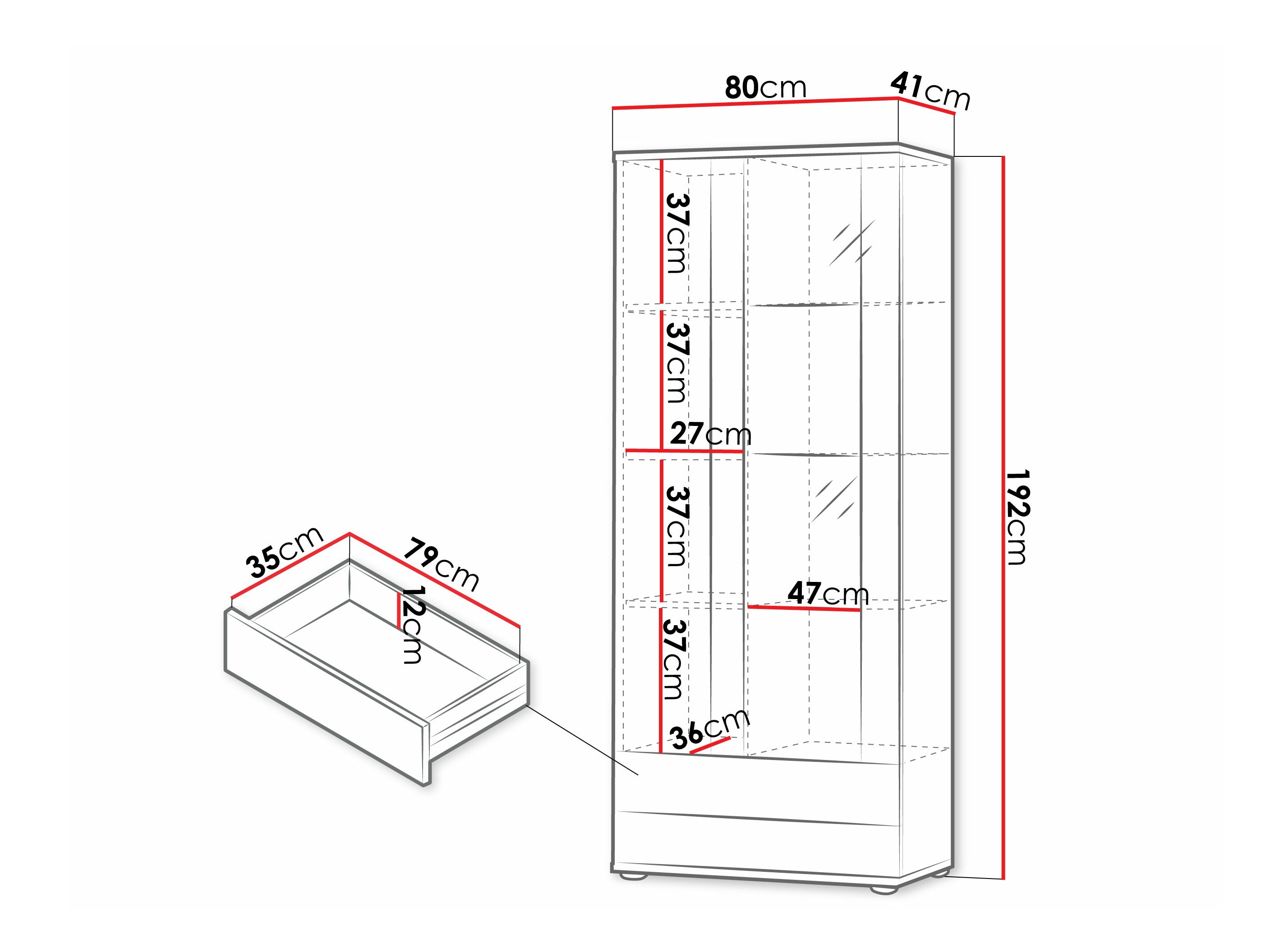 Стеллаж Tornola 105 (Дуб лефкас + Чёрный)