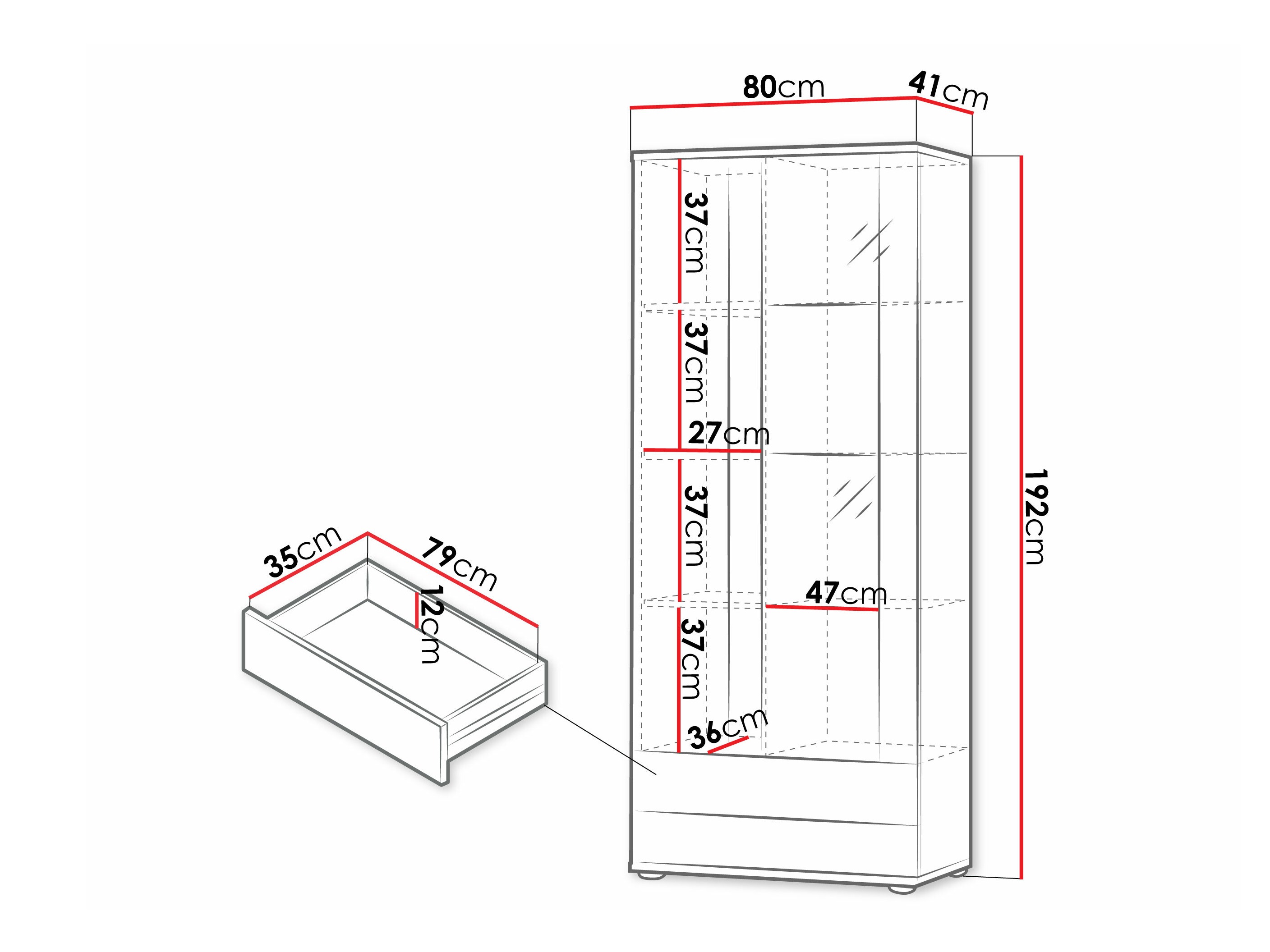 Стеллаж Tornola 105 (Дуб лефкас + Чёрный)