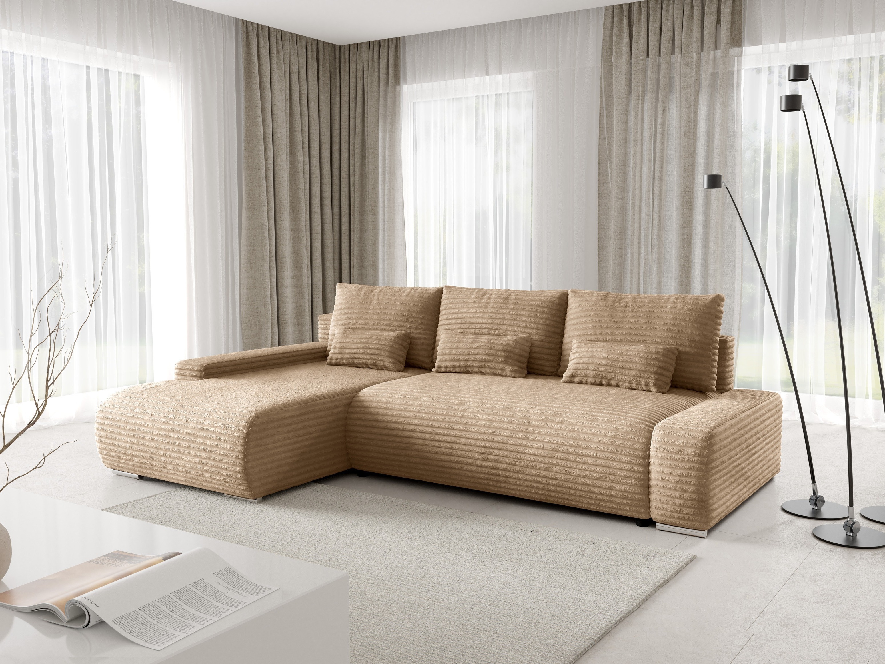 Stūra dīvāns Franklin 201 (Ambience 03)