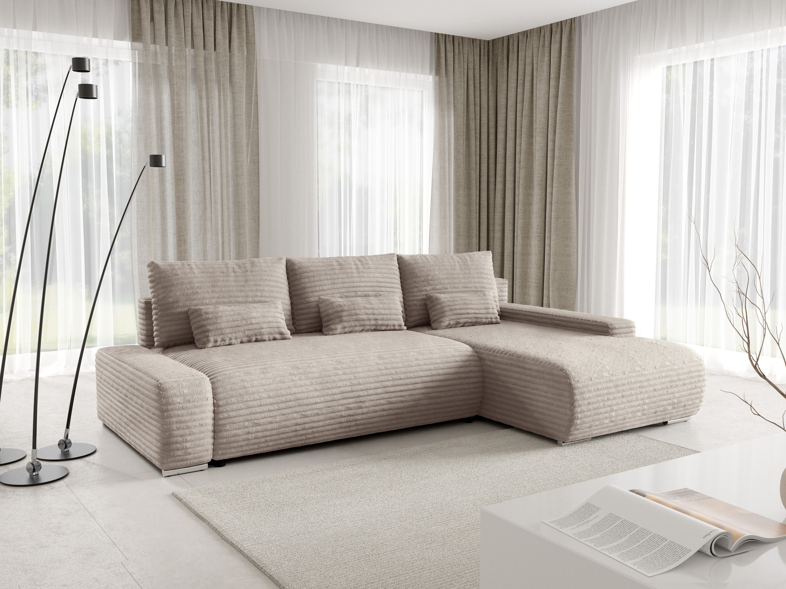 Stūra dīvāns Franklin 201 (Ambience 04)