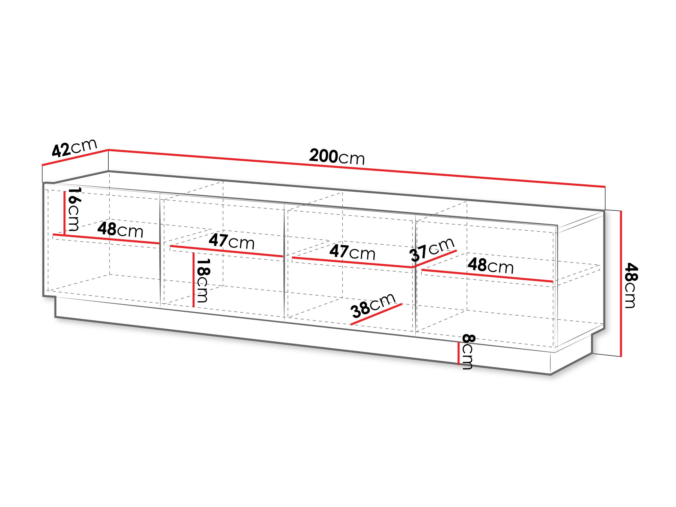 ТВ тумба Lusonu 104 (Кашемир)
