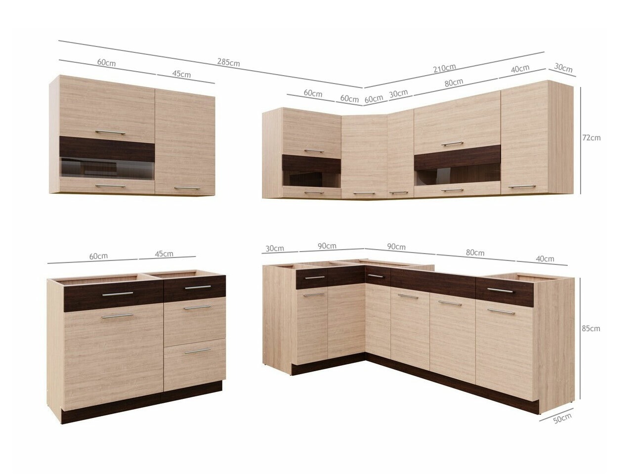 Модульный кухонный гарнитур Mode Light 130