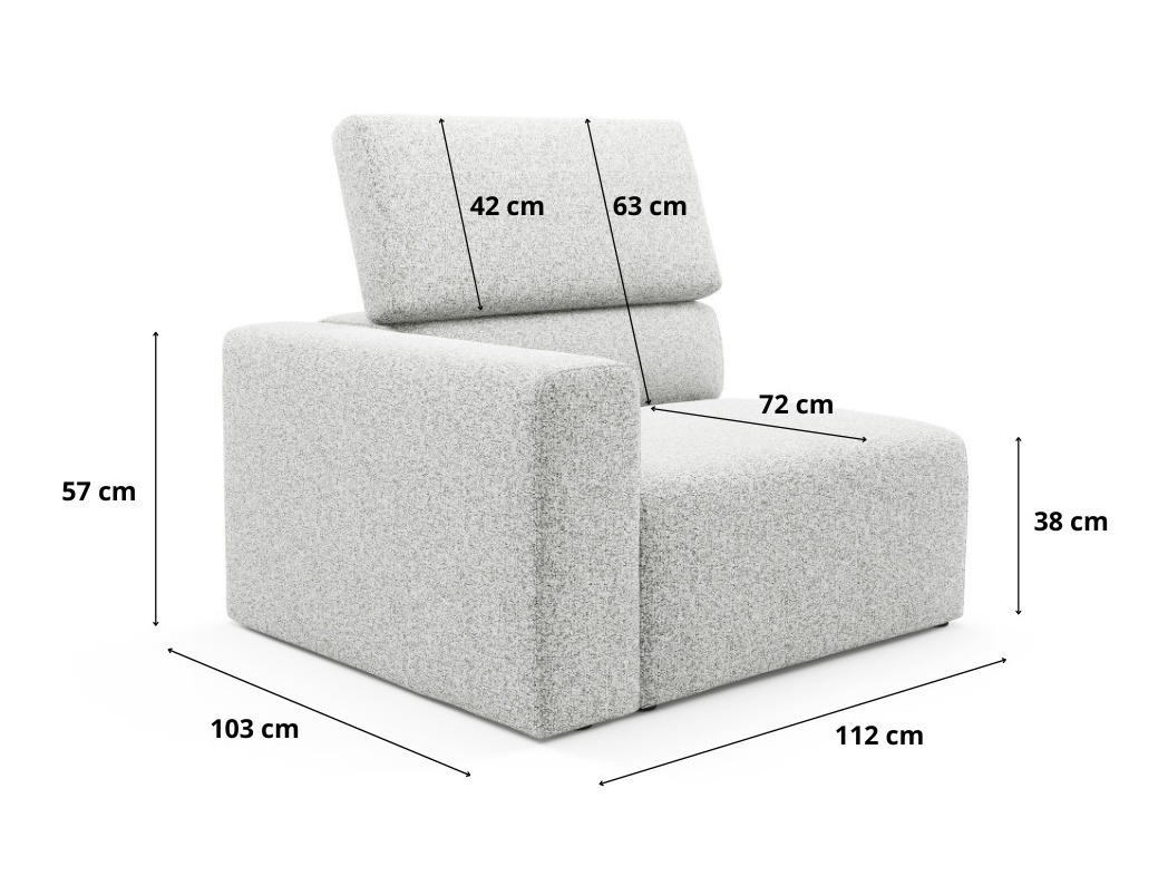 Moduļu krēsls Virorle 102 (Puente 92)