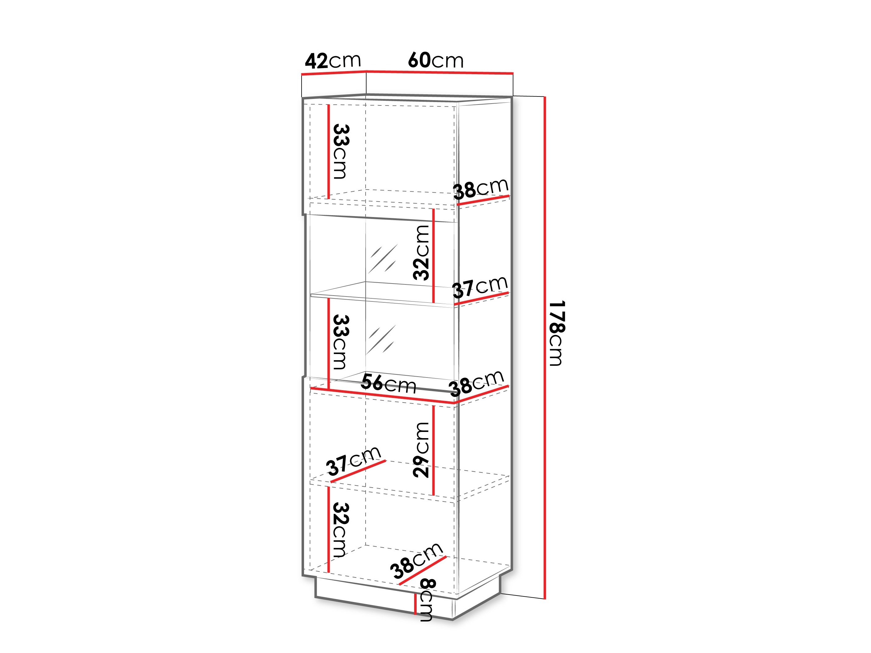 Plaukts Lusonu 106 (Melns)