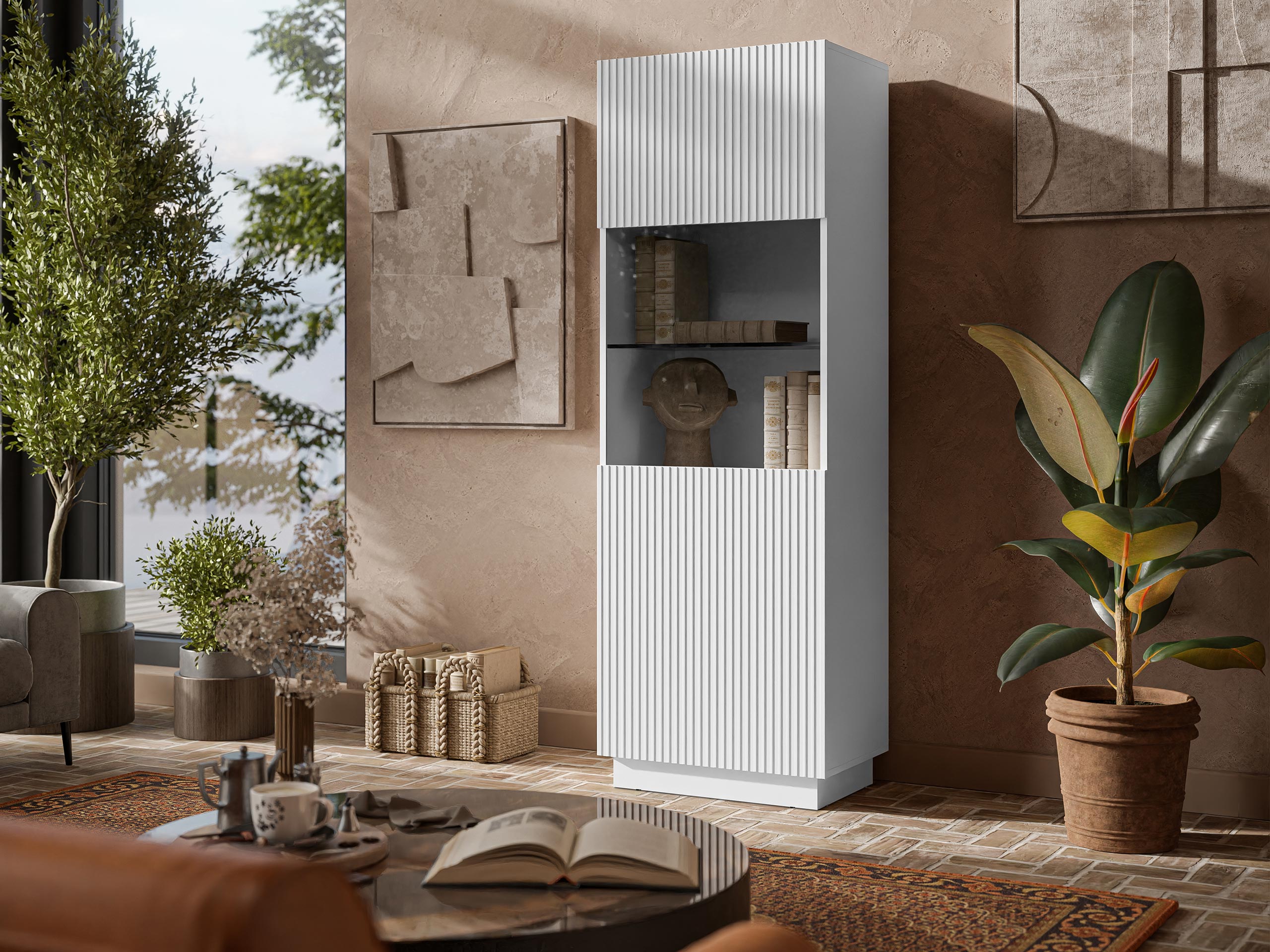 Стеллаж Lusonu 106 (Белый)