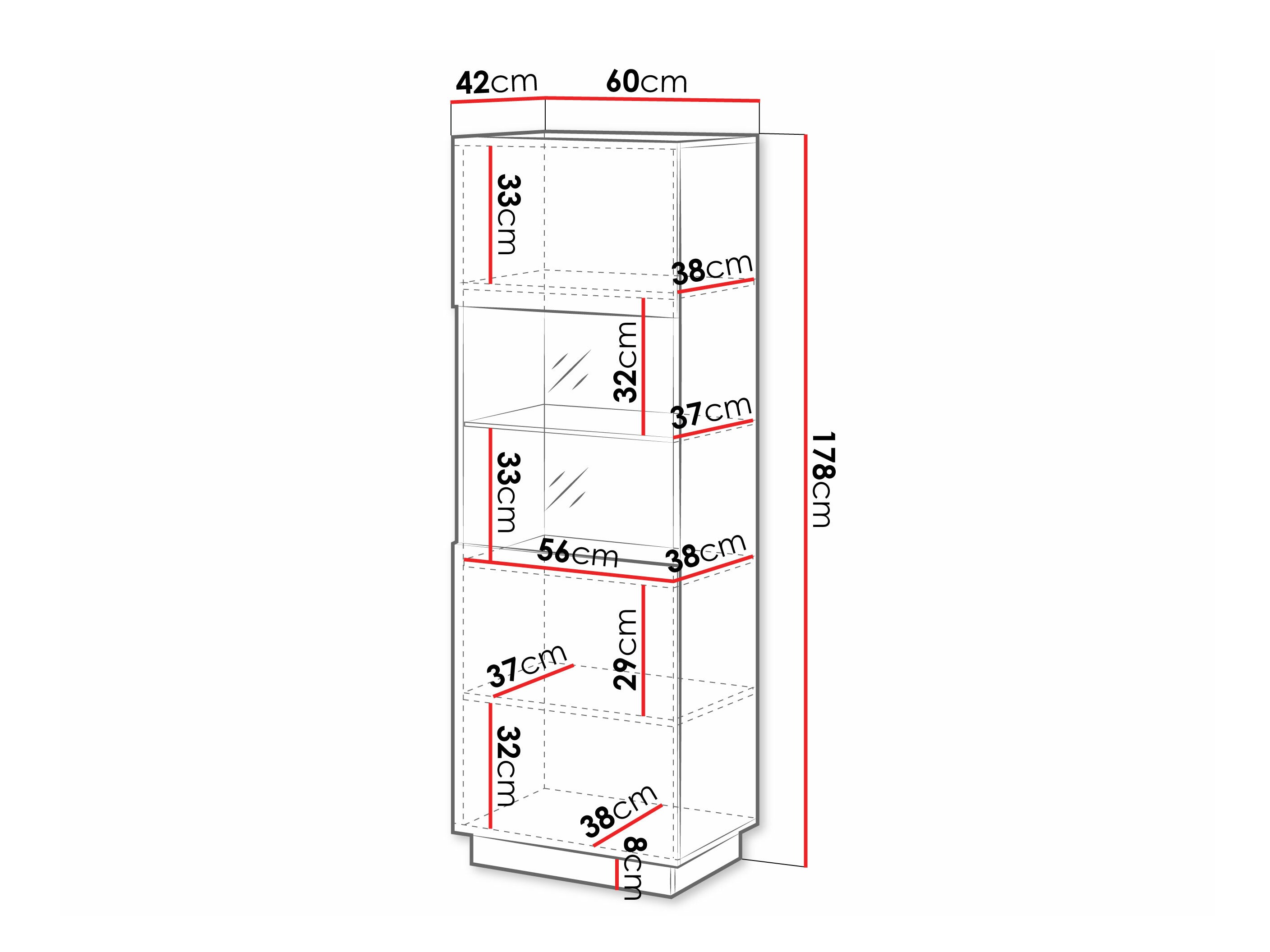 Стеллаж Lusonu 106 (Кашемир)