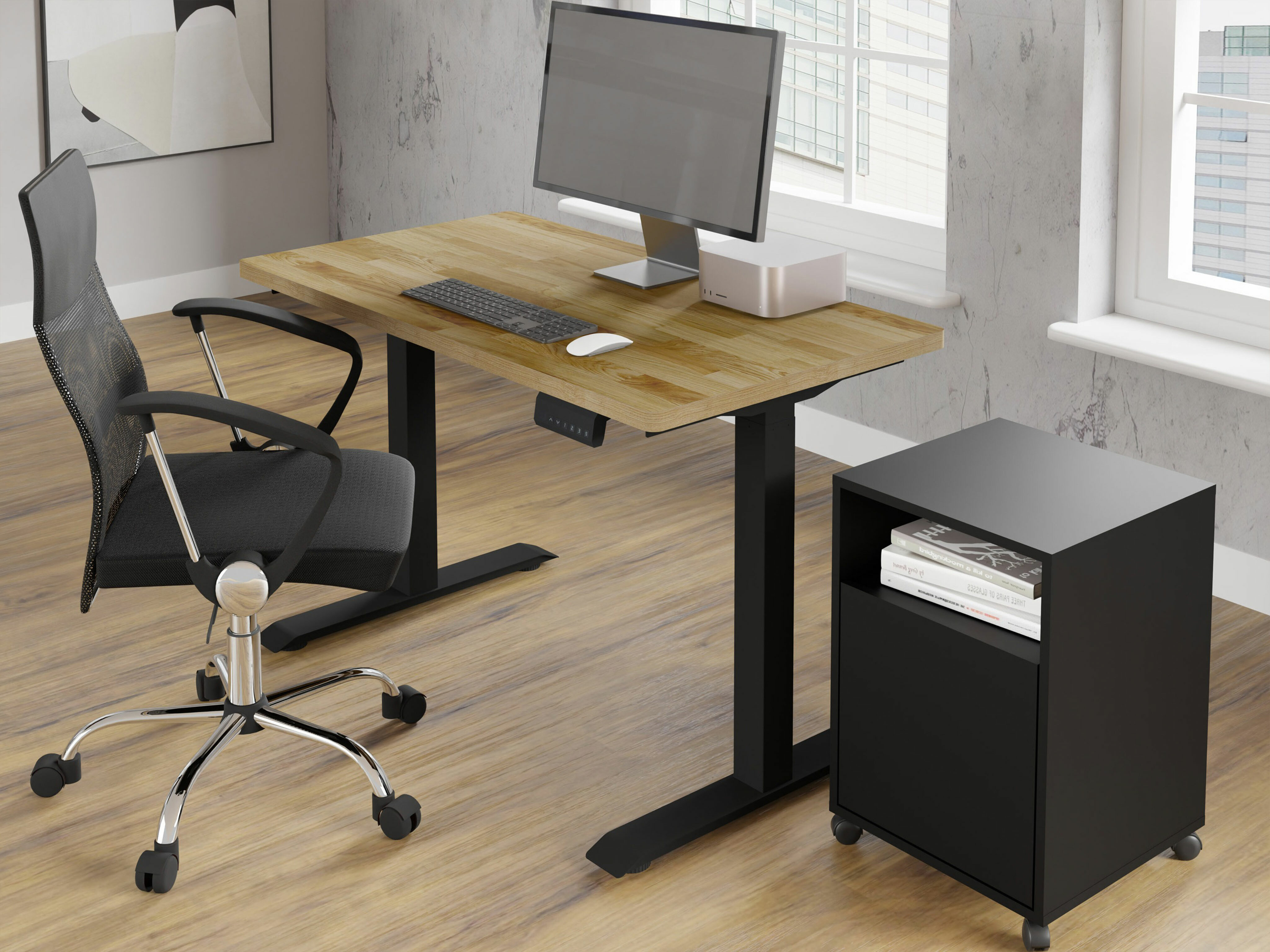 Рабочий стол с регулируемой высотой Buffalo 200 (Чёрный)