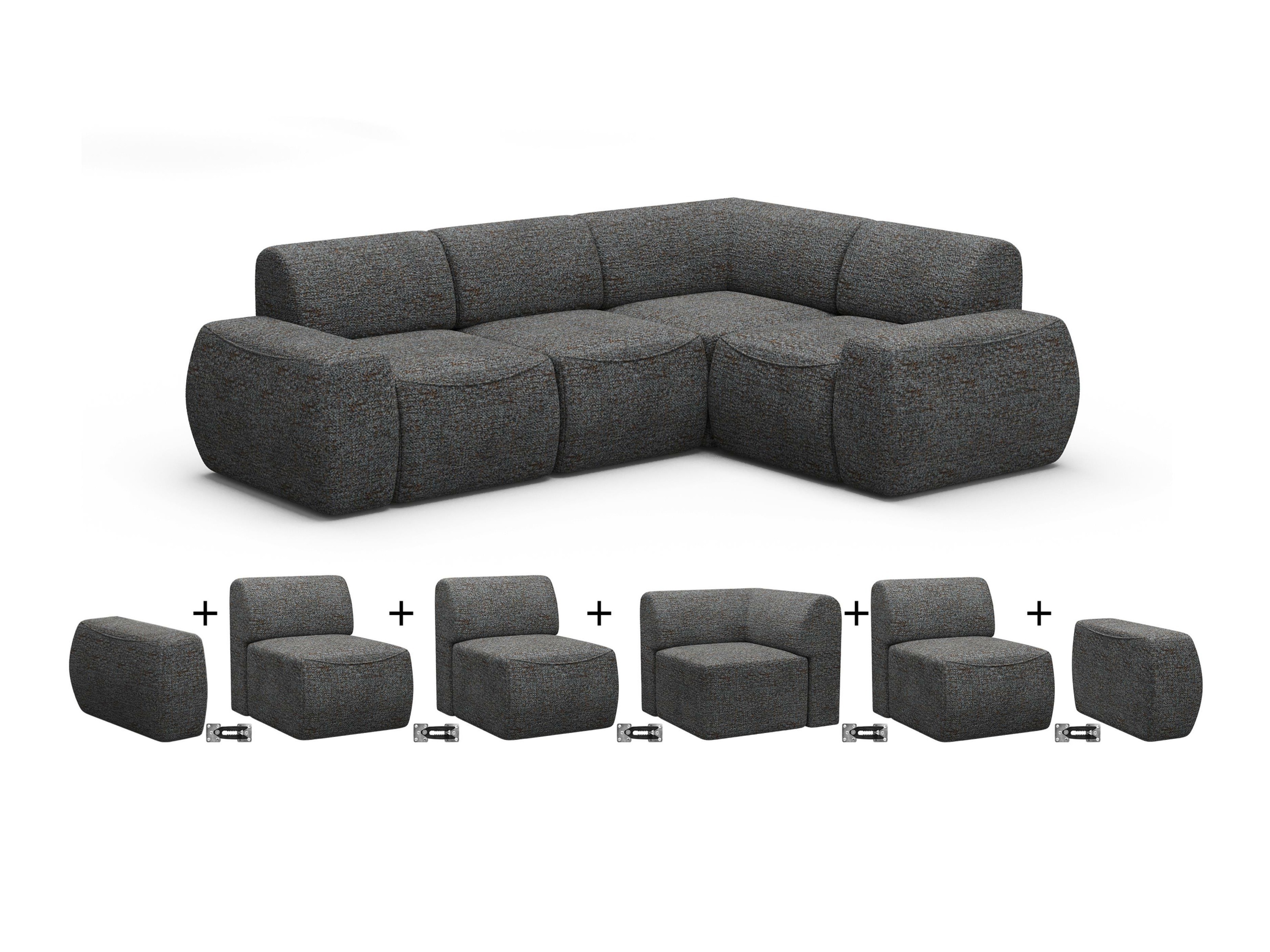 Модульный угловой диван Elbmonu 105 (Bello 15)