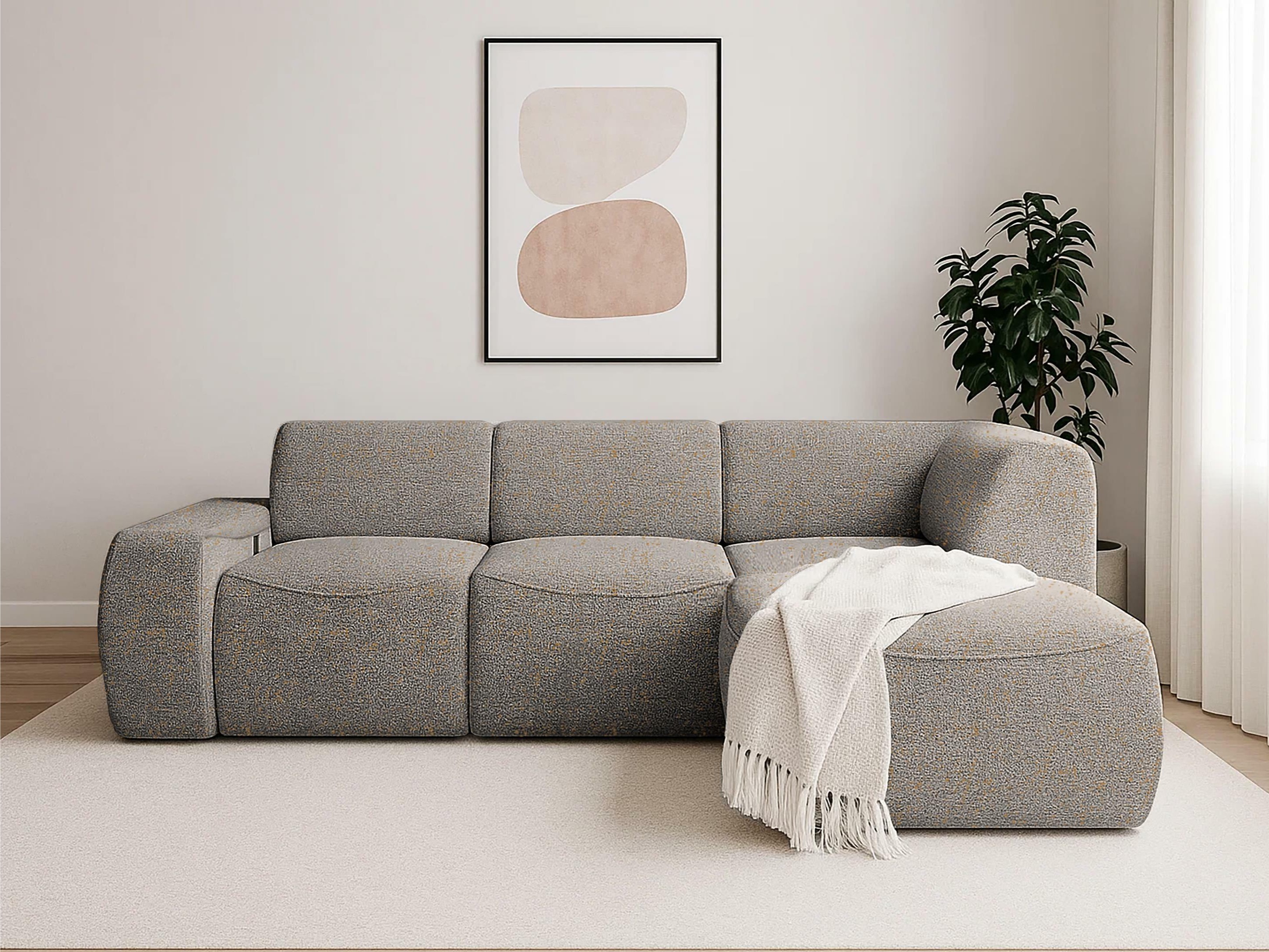 Moduļu stūra dīvāns Elbmonu 106 (Bello 10)