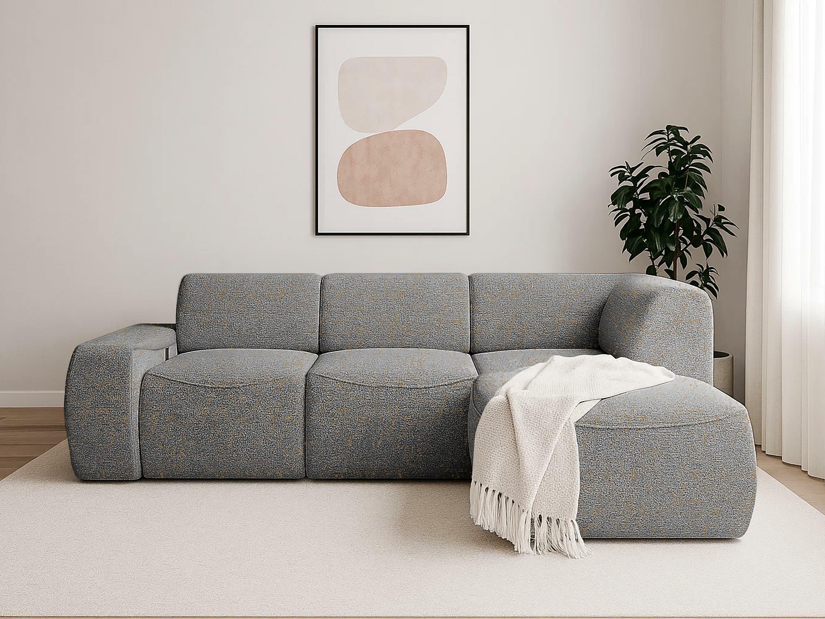 Moduļu stūra dīvāns Elbmonu 106 (Bello 15)