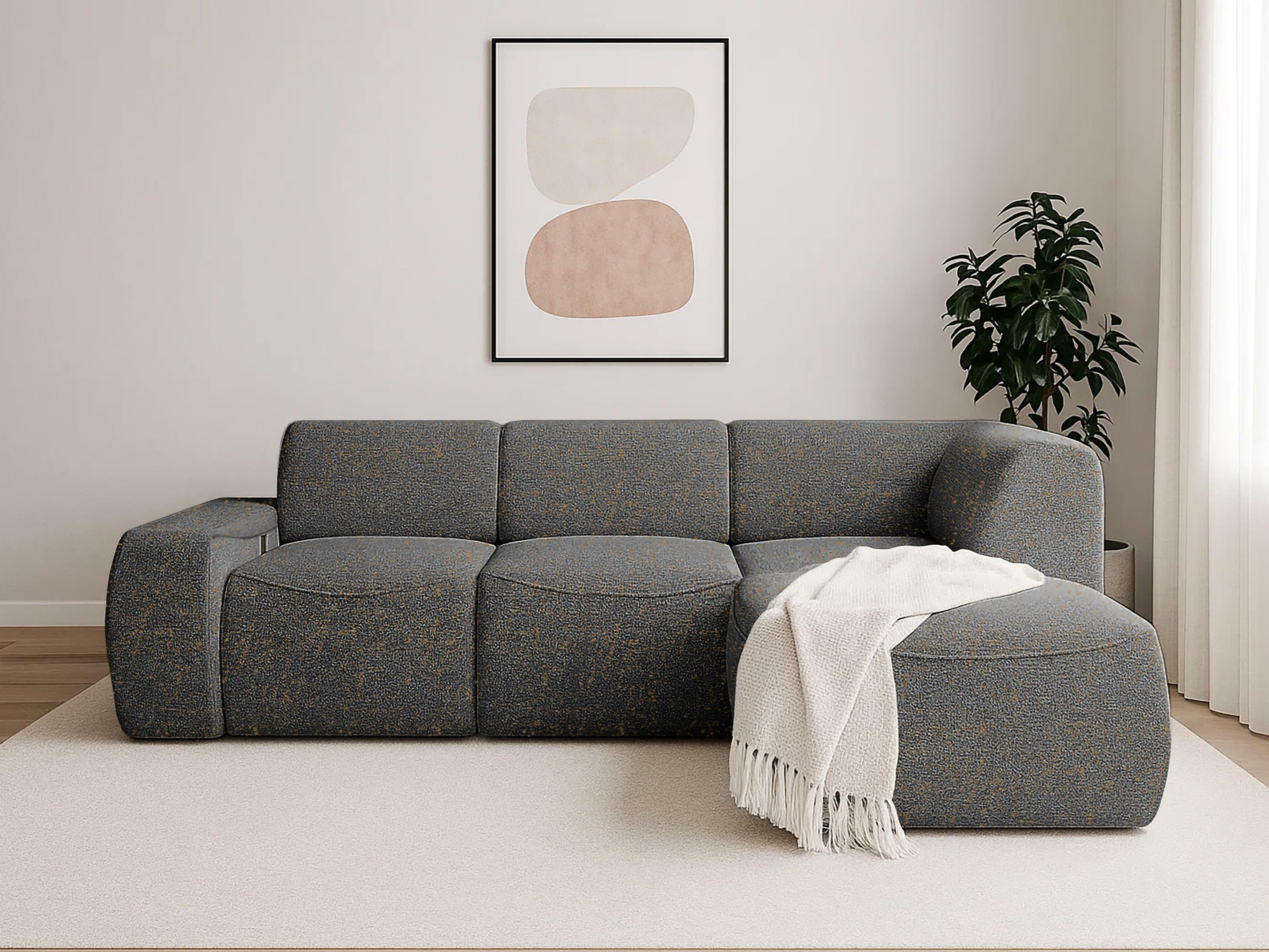 Moduļu stūra dīvāns Elbmonu 106 (Bello 25)