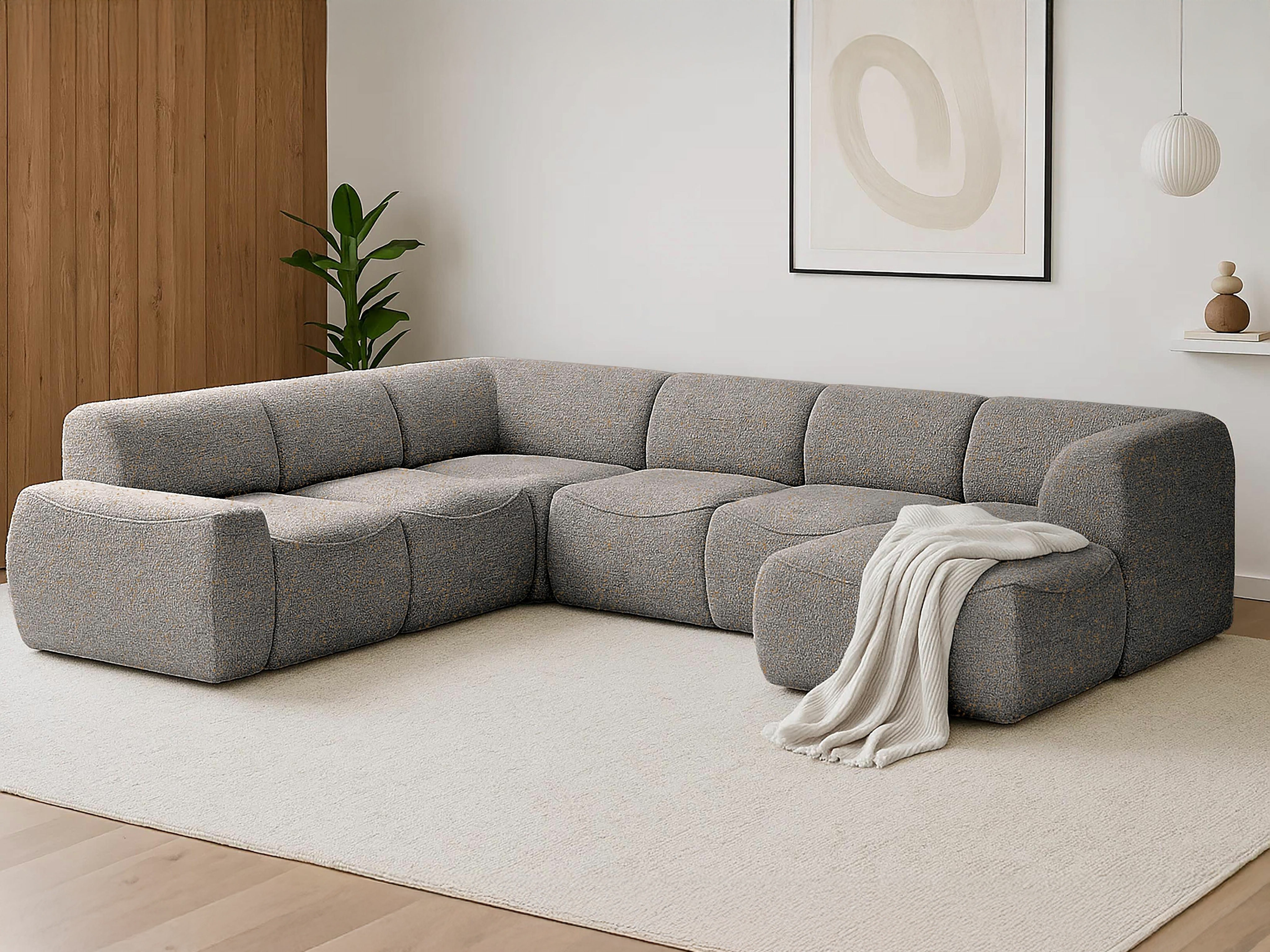 Moduļu stūra dīvāns Elbmonu 107 (Bello 10)