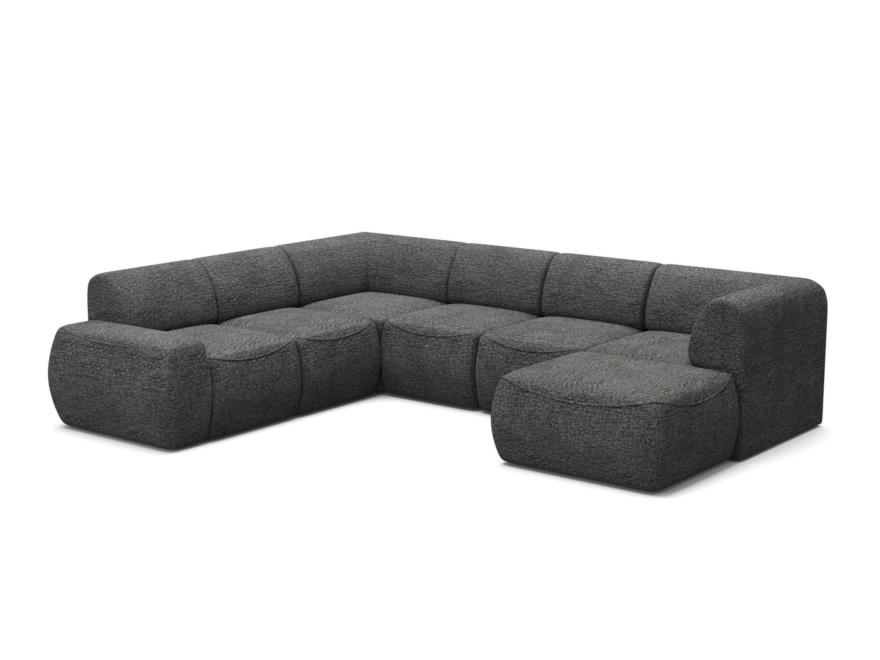 Moduļu stūra dīvāns Elbmonu 107 (Bello 25)