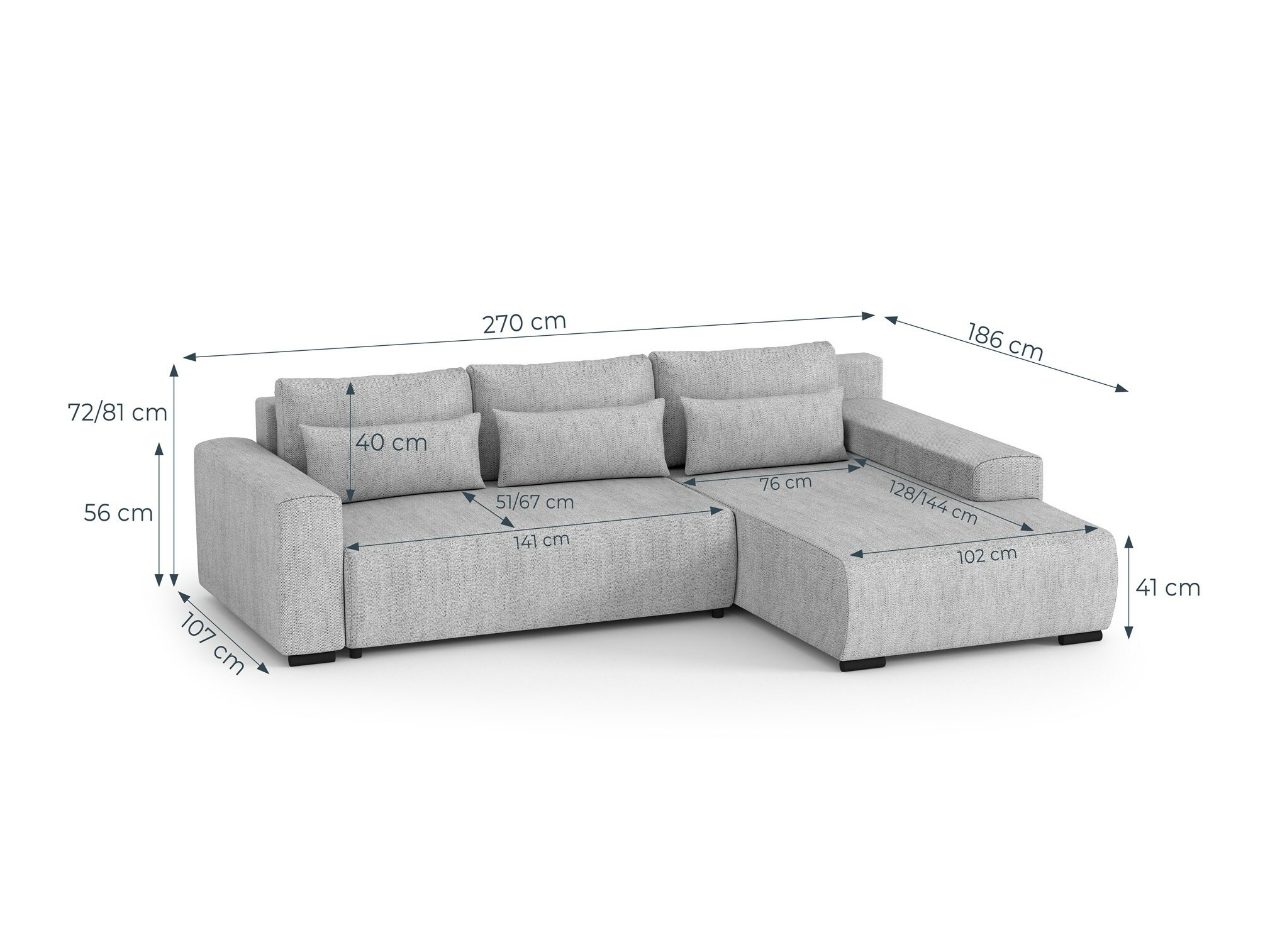 Угловой диван Margate 116 (Modesto 489)