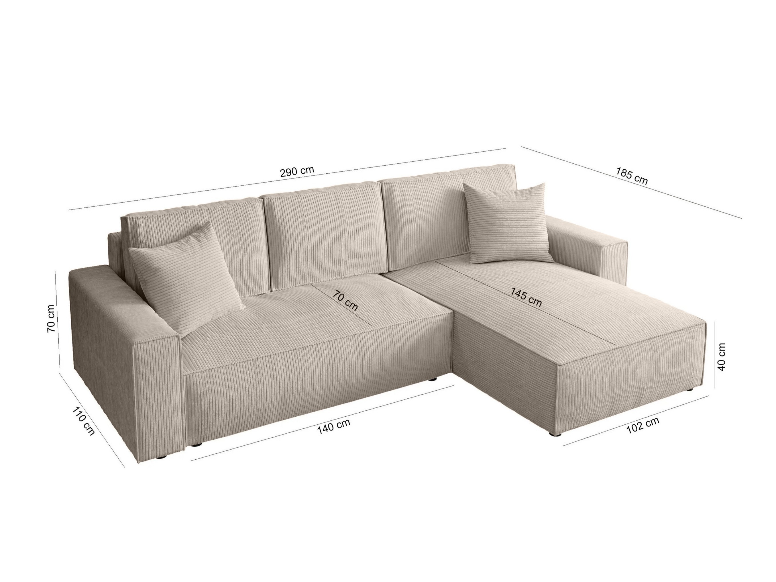 Stūra dīvāns Margate 120 (Poso 06)