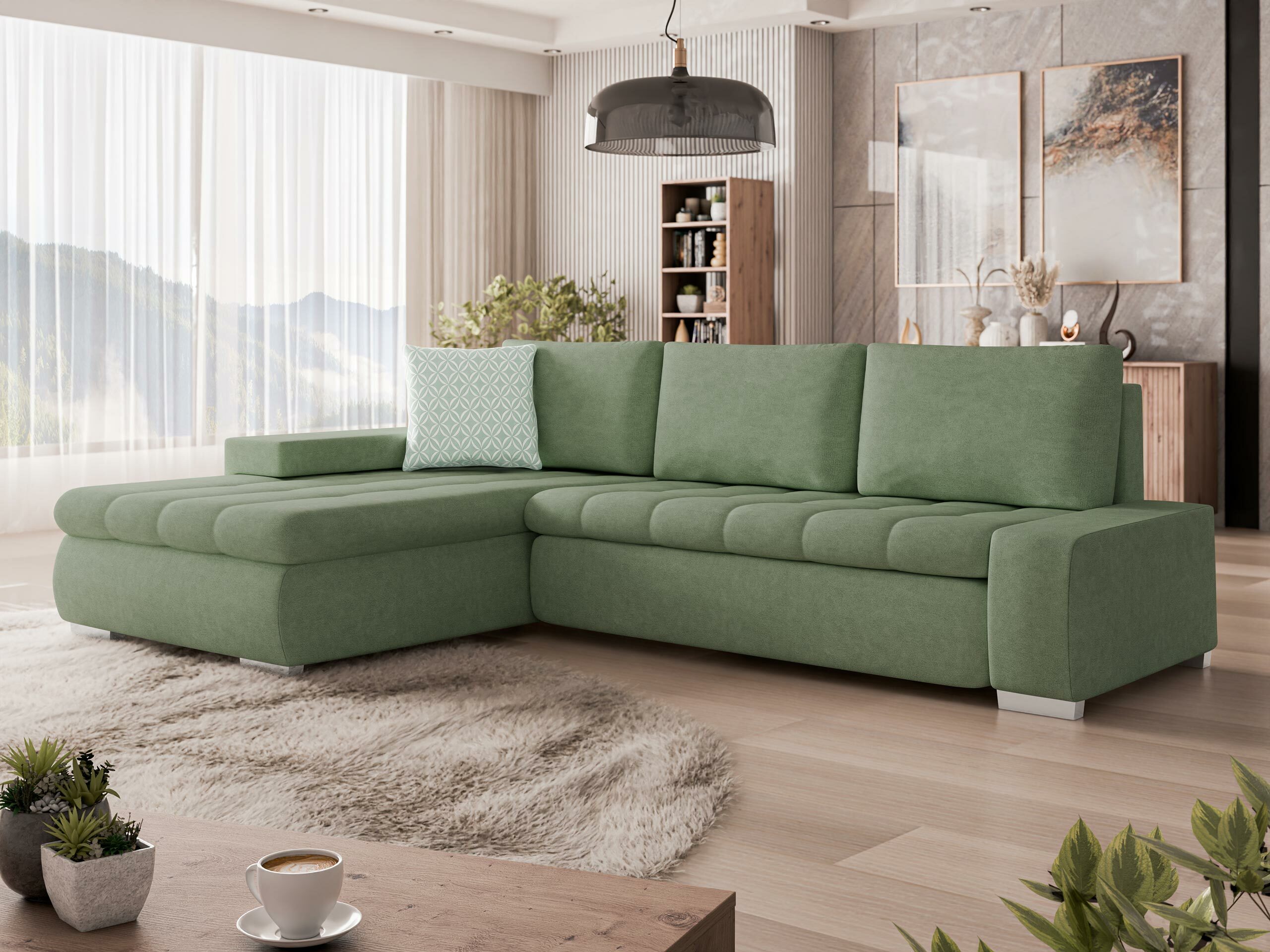 Stūra dīvāns Comfivo Nitor (Uttario Velvet 2954 + Evo 29)
