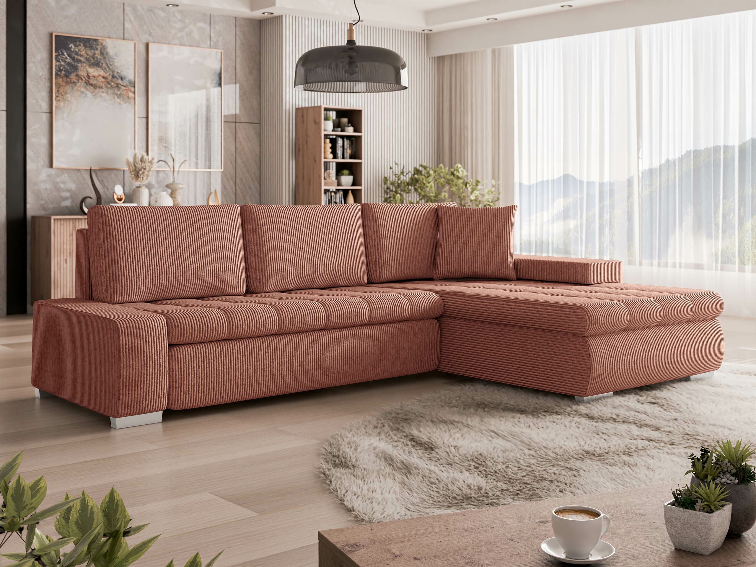 Stūra dīvāns Comfivo Nitor (Uttario Velvet 2955 + Evo 28)