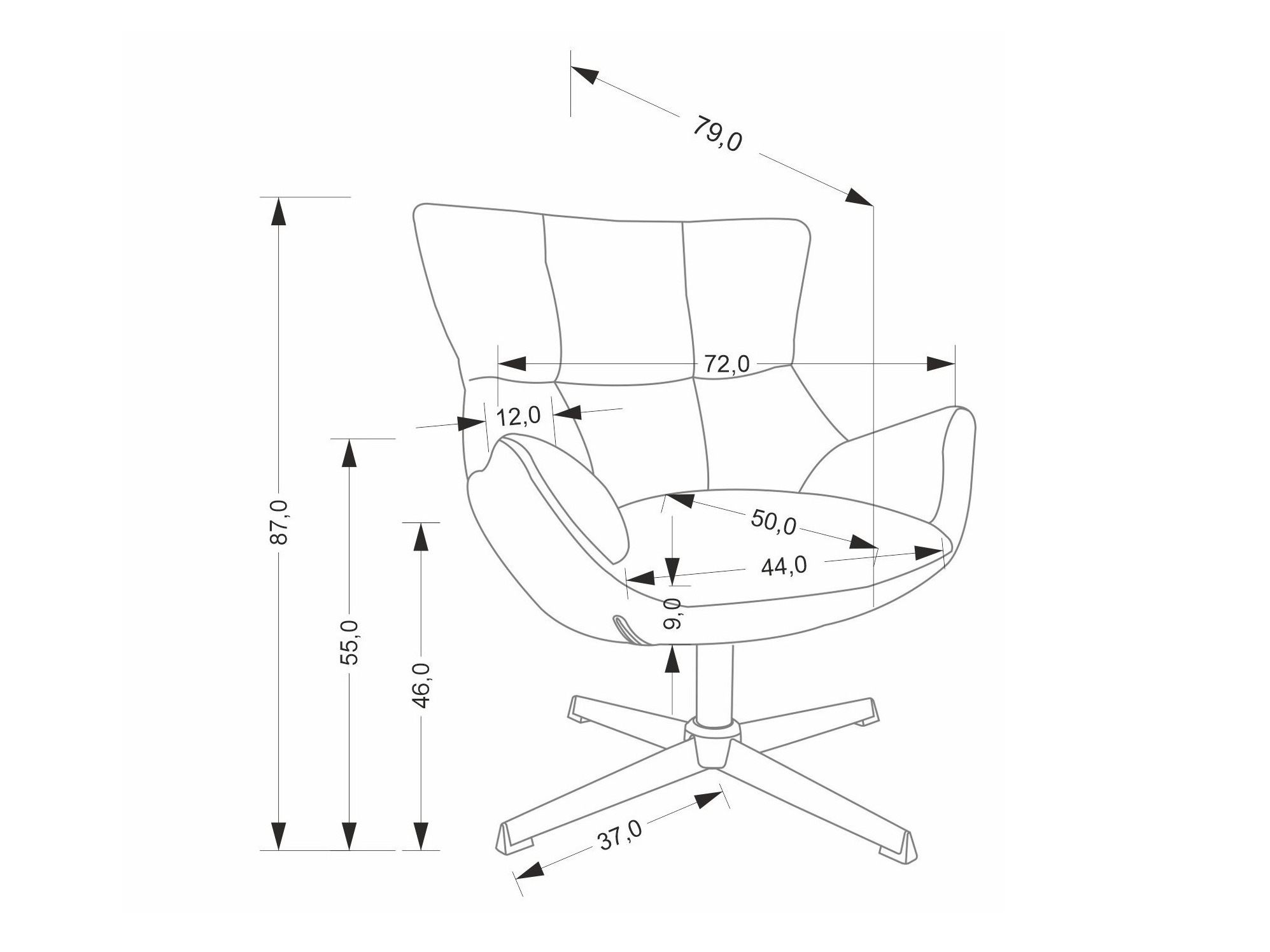 Krēsls Houston 2088 (Bēšs)