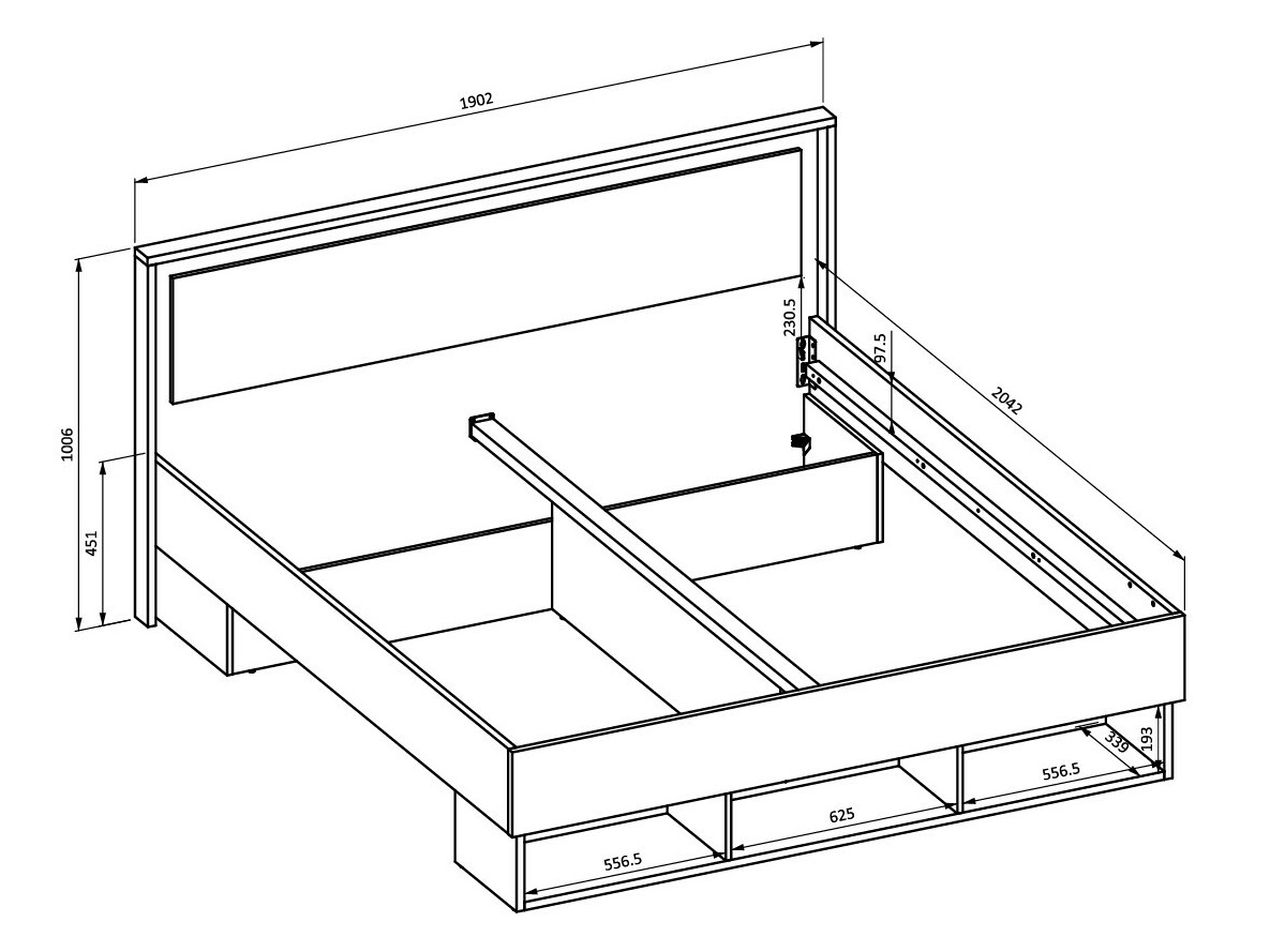 Кровать Vosalo 102