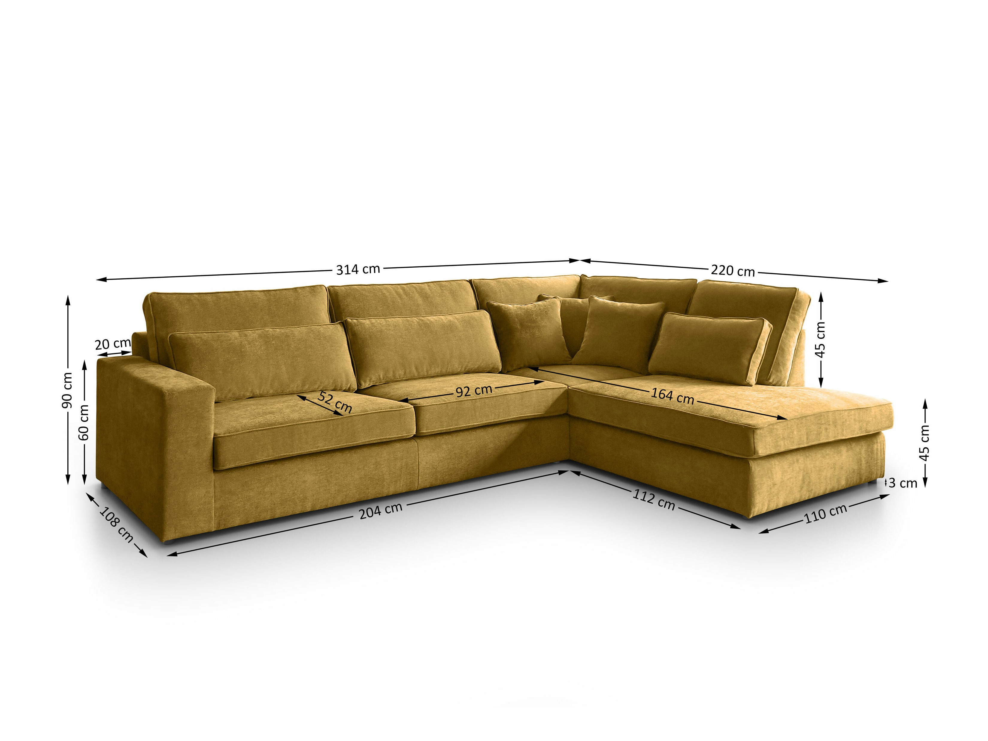 Stūra dīvāns Margate 122 (Sereno 689)