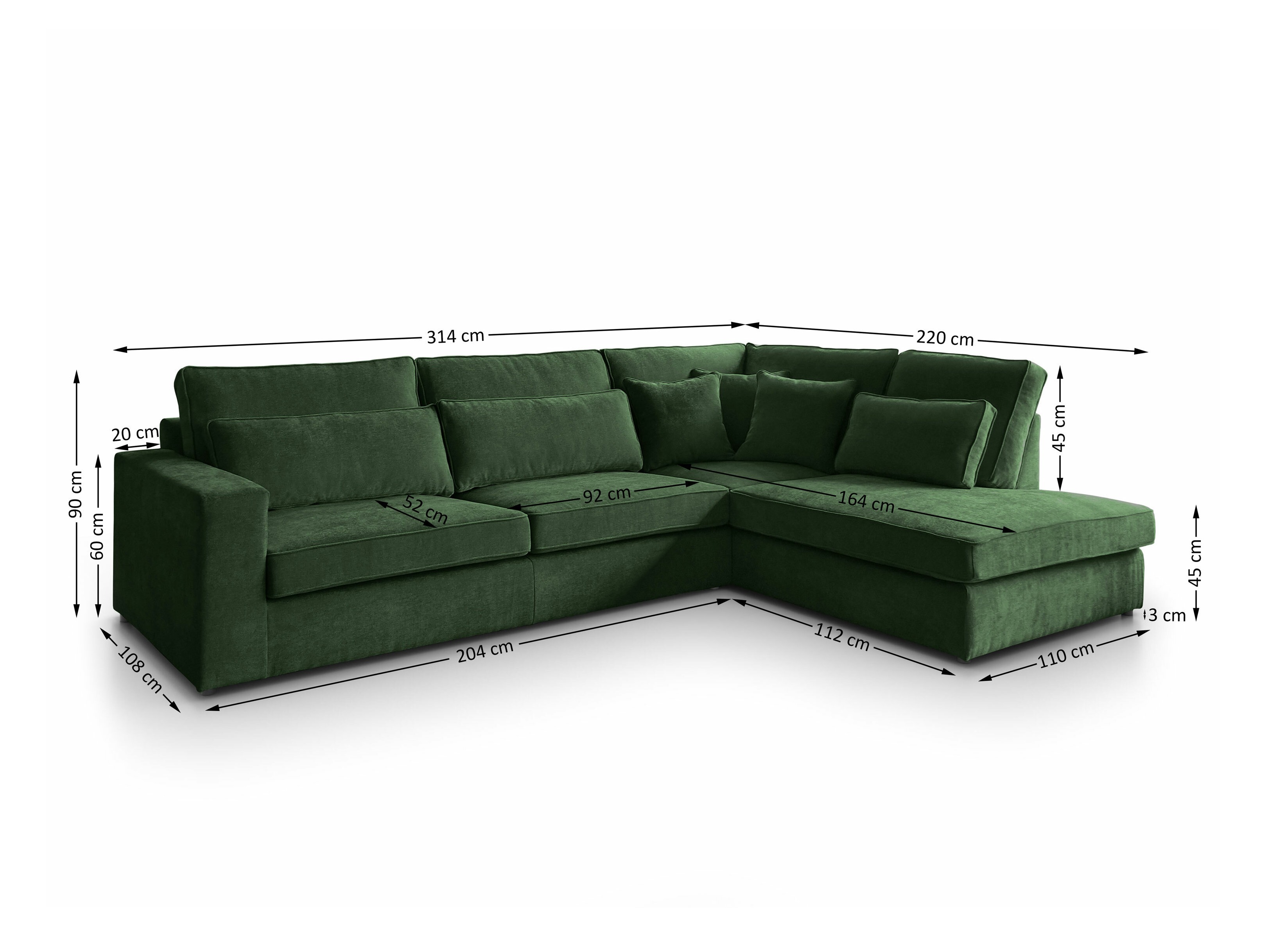 Stūra dīvāns Margate 122 (Sereno 690)