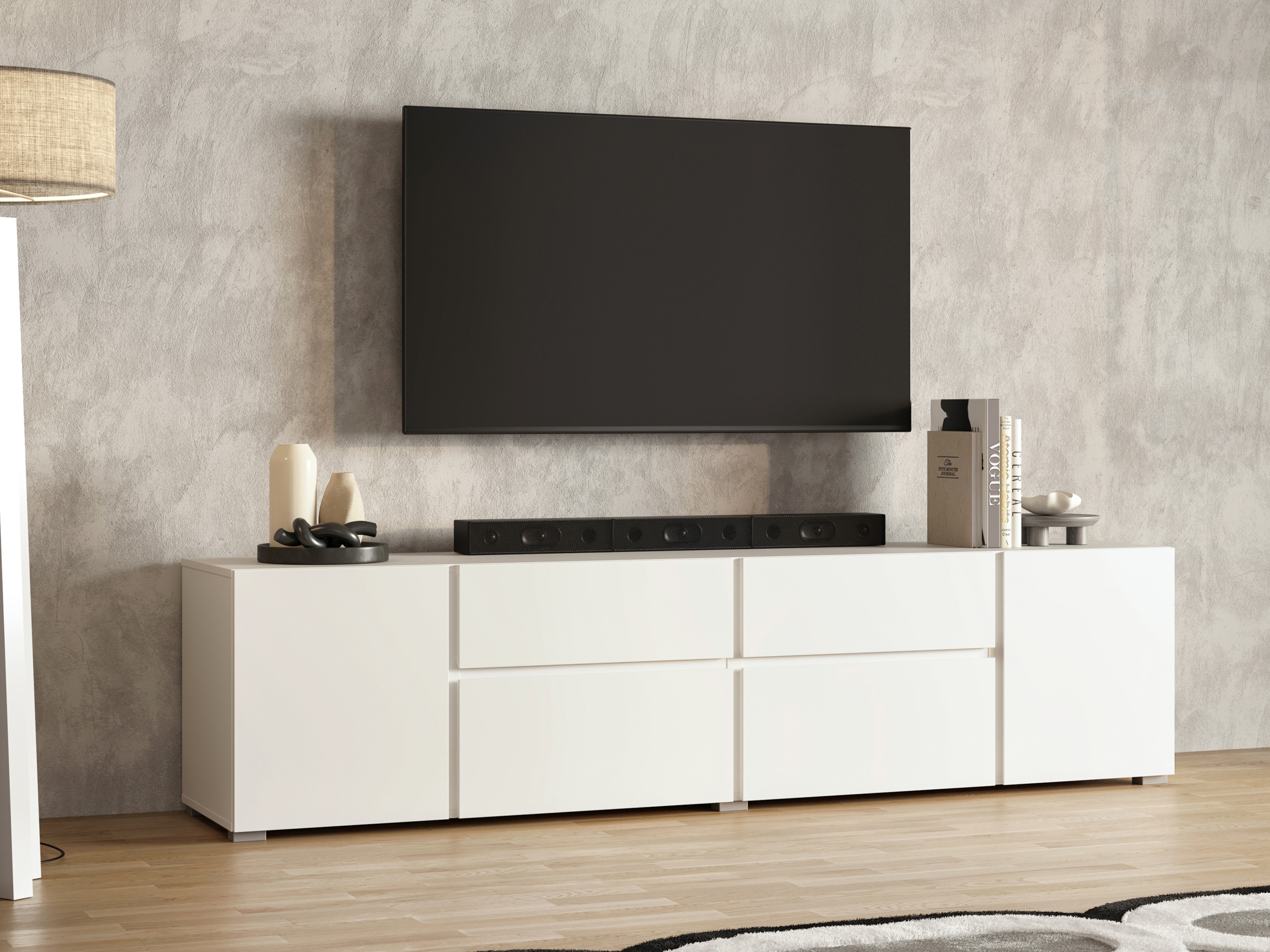 TV galds Elbleve 100 (Balts)