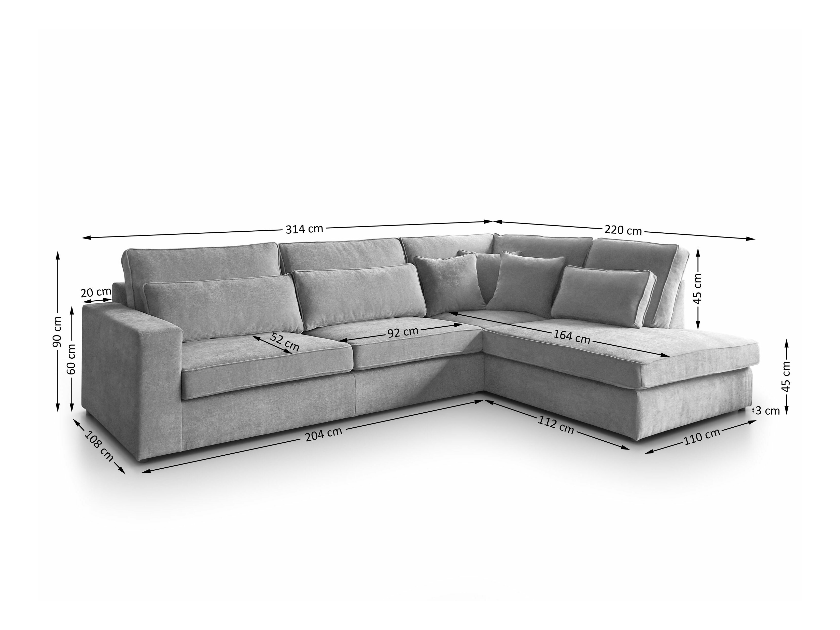 Угловой диван Margate 122 (Sereno 693)