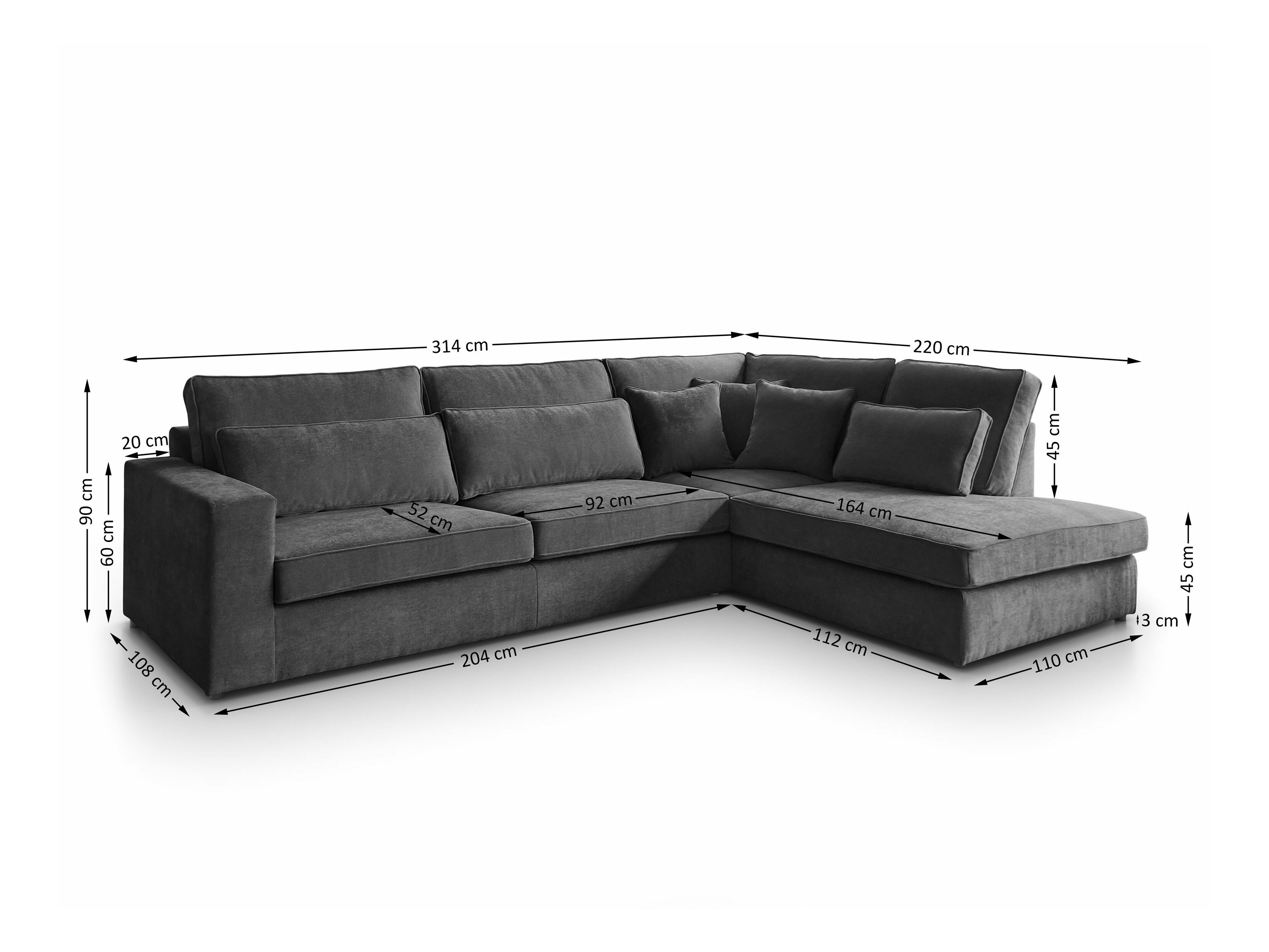 Угловой диван Margate 122 (Sereno 695)