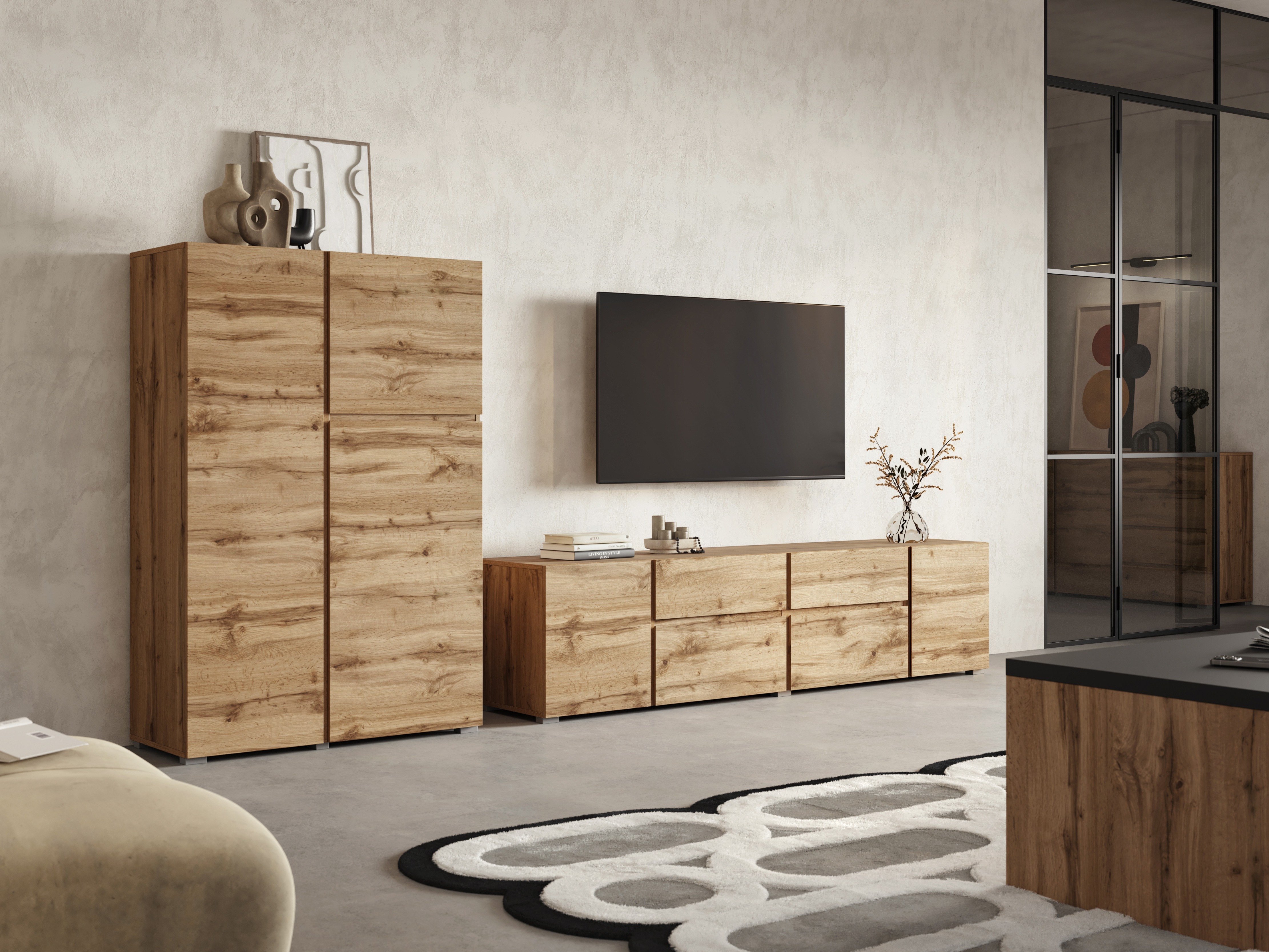 Viesistabas komplekts Elbleve 104 (Votan ozols)