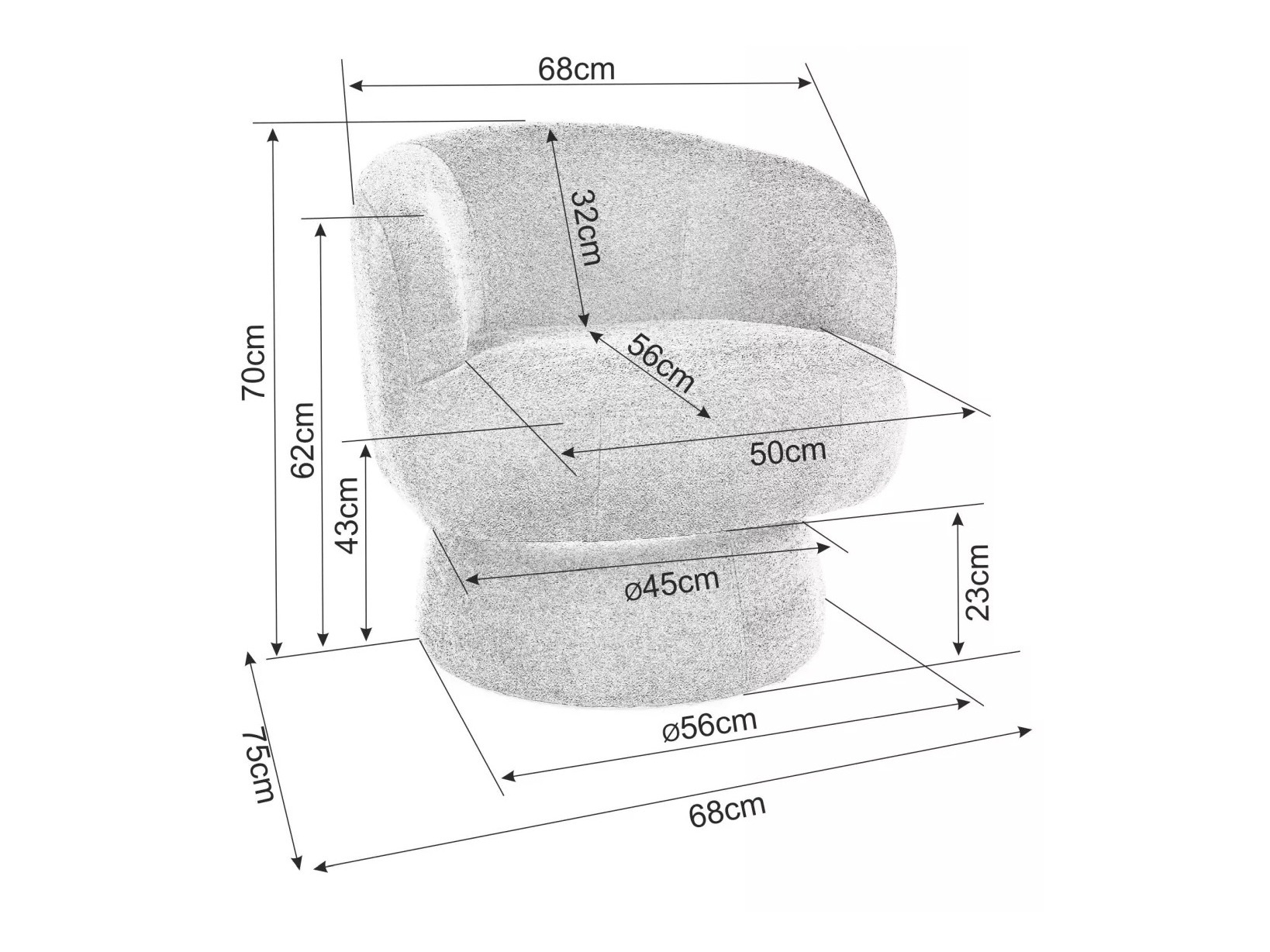 Кресло Detroit 919 (Серый)
