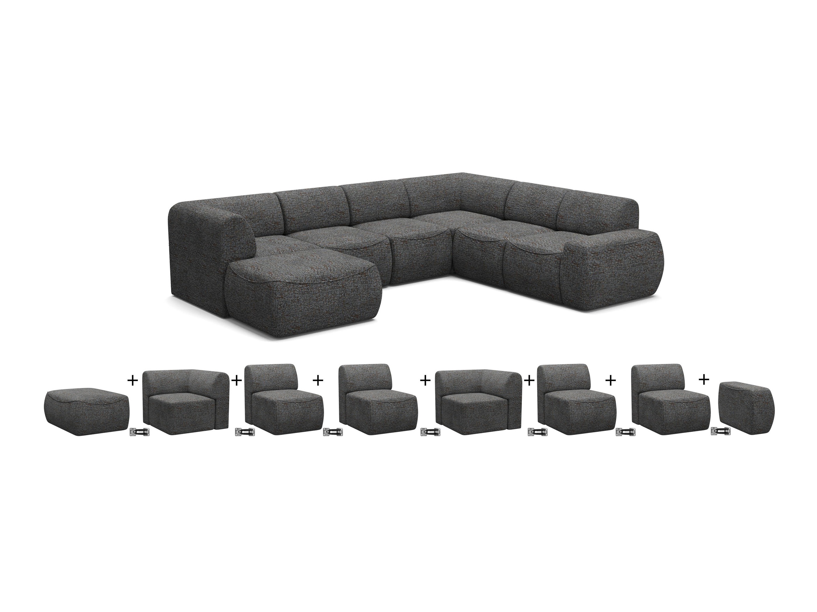 Модульный угловой диван Elbmonu 107 (Bello 45)