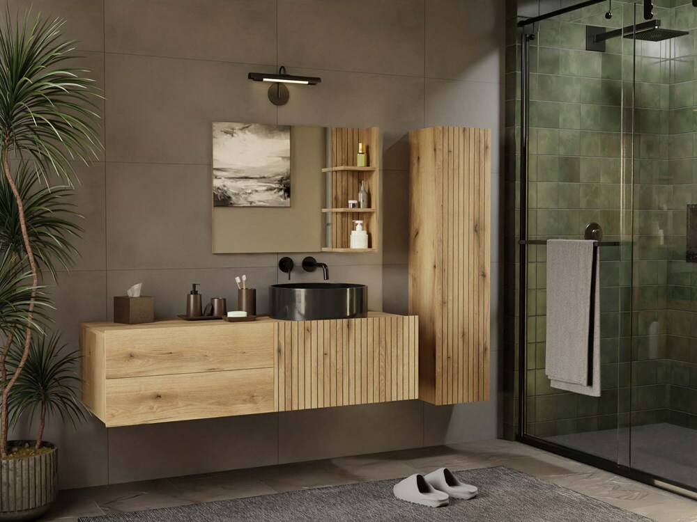 Piekarams vannas istabas skapītis izlietnei Mandeville 324