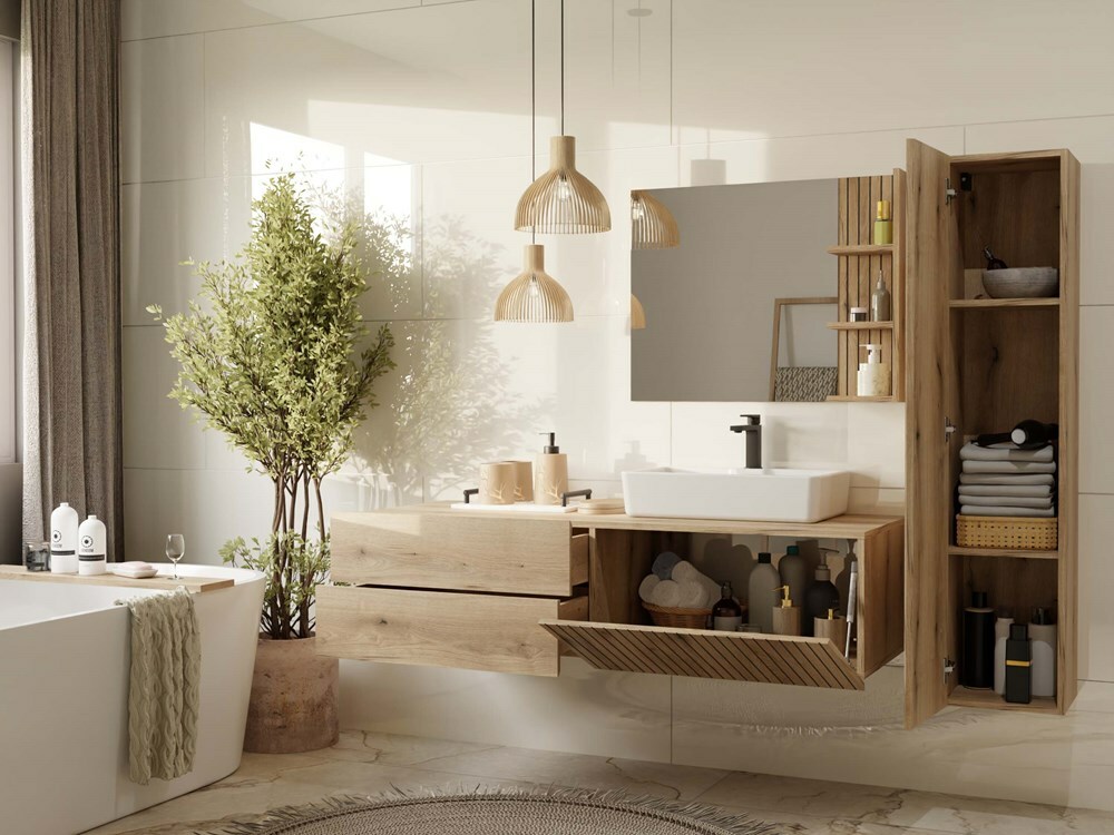 Piekarams vannas istabas skapītis izlietnei Mandeville 324