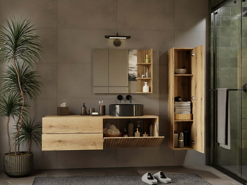 Piekarams vannas istabas skapītis izlietnei Mandeville 324