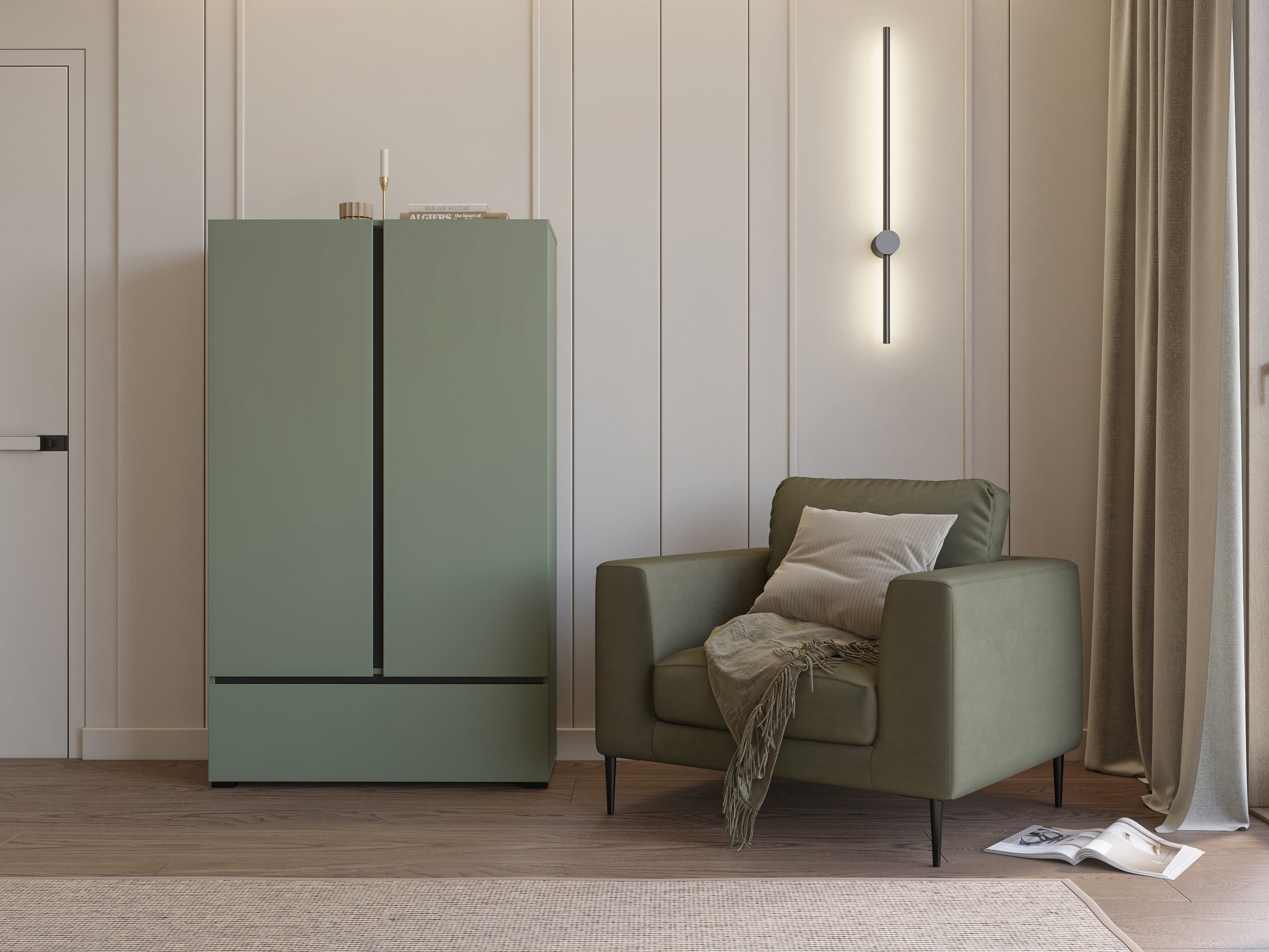 Стеллаж Alfere 122 (Зелёный)