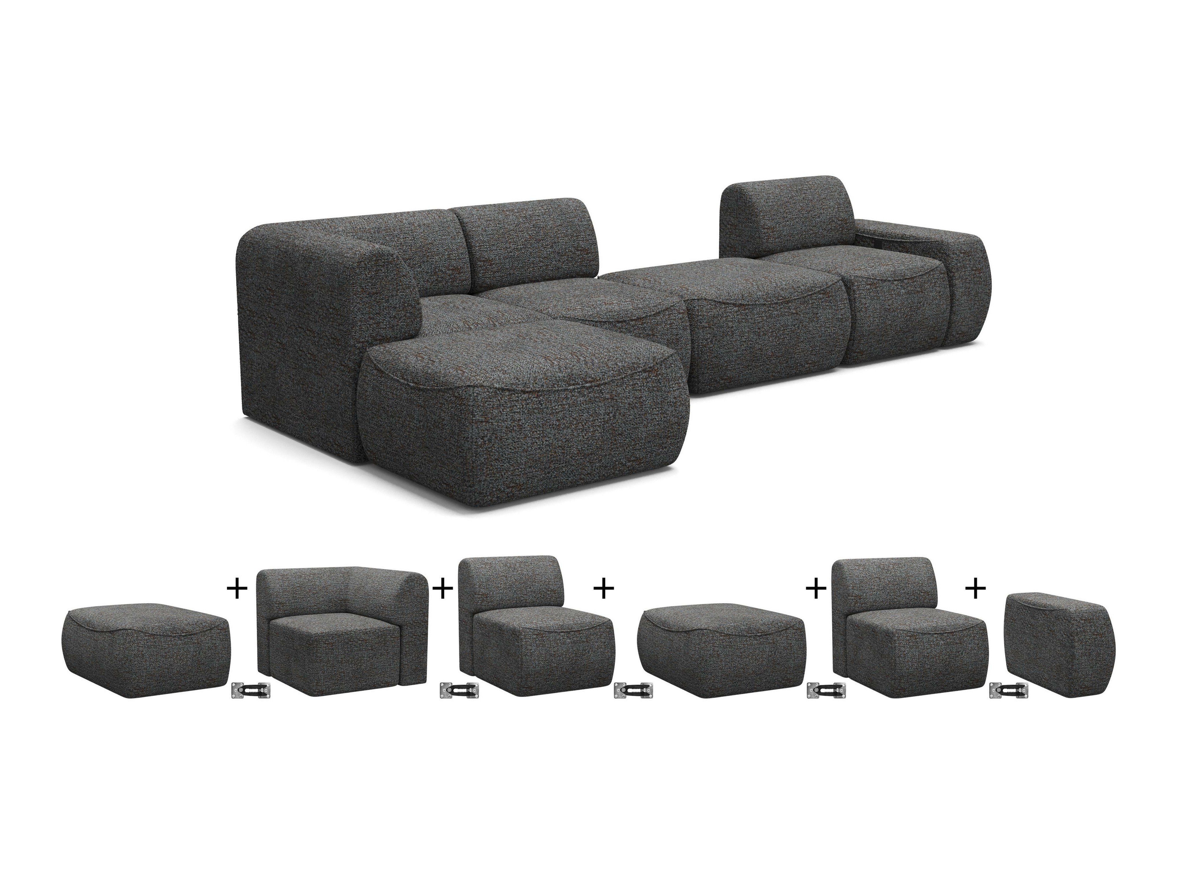 Модульный угловой диван Elbmonu 108 (Bello 25)