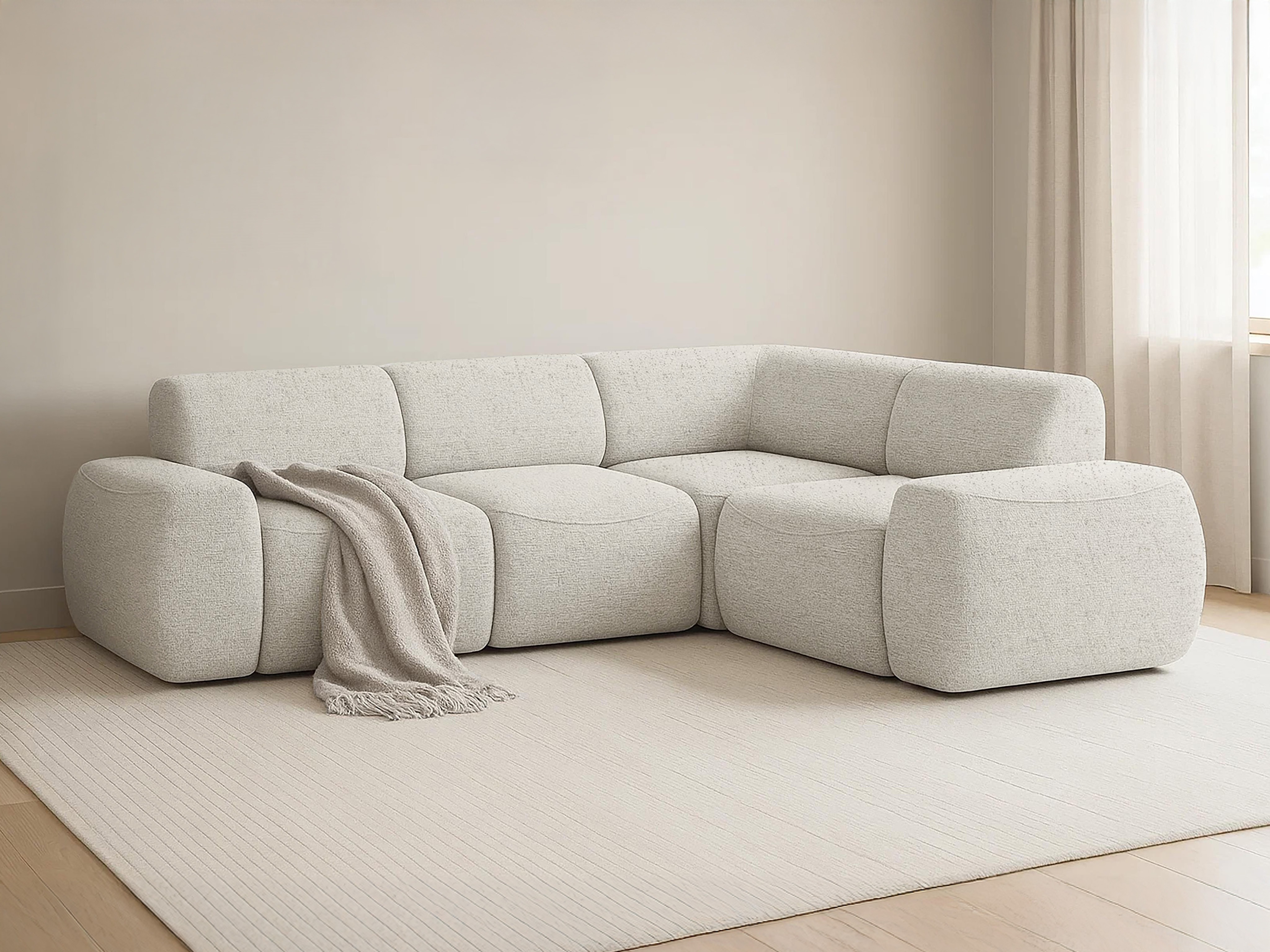 Moduļu stūra dīvāns Elbmonu 105 (Bello 05)