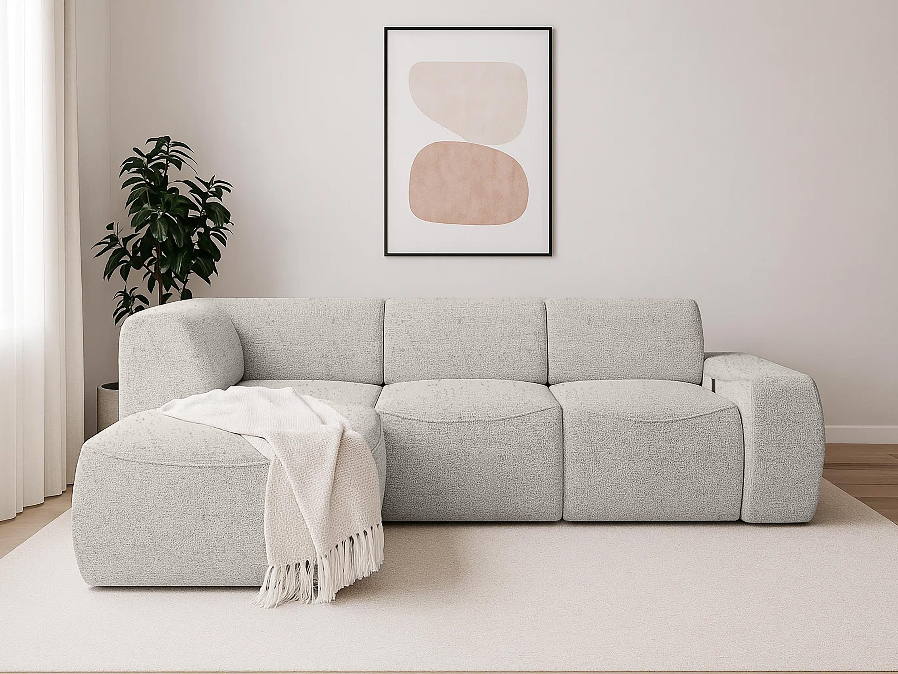 Moduļu stūra dīvāns Elbmonu 106 (Bello 05)