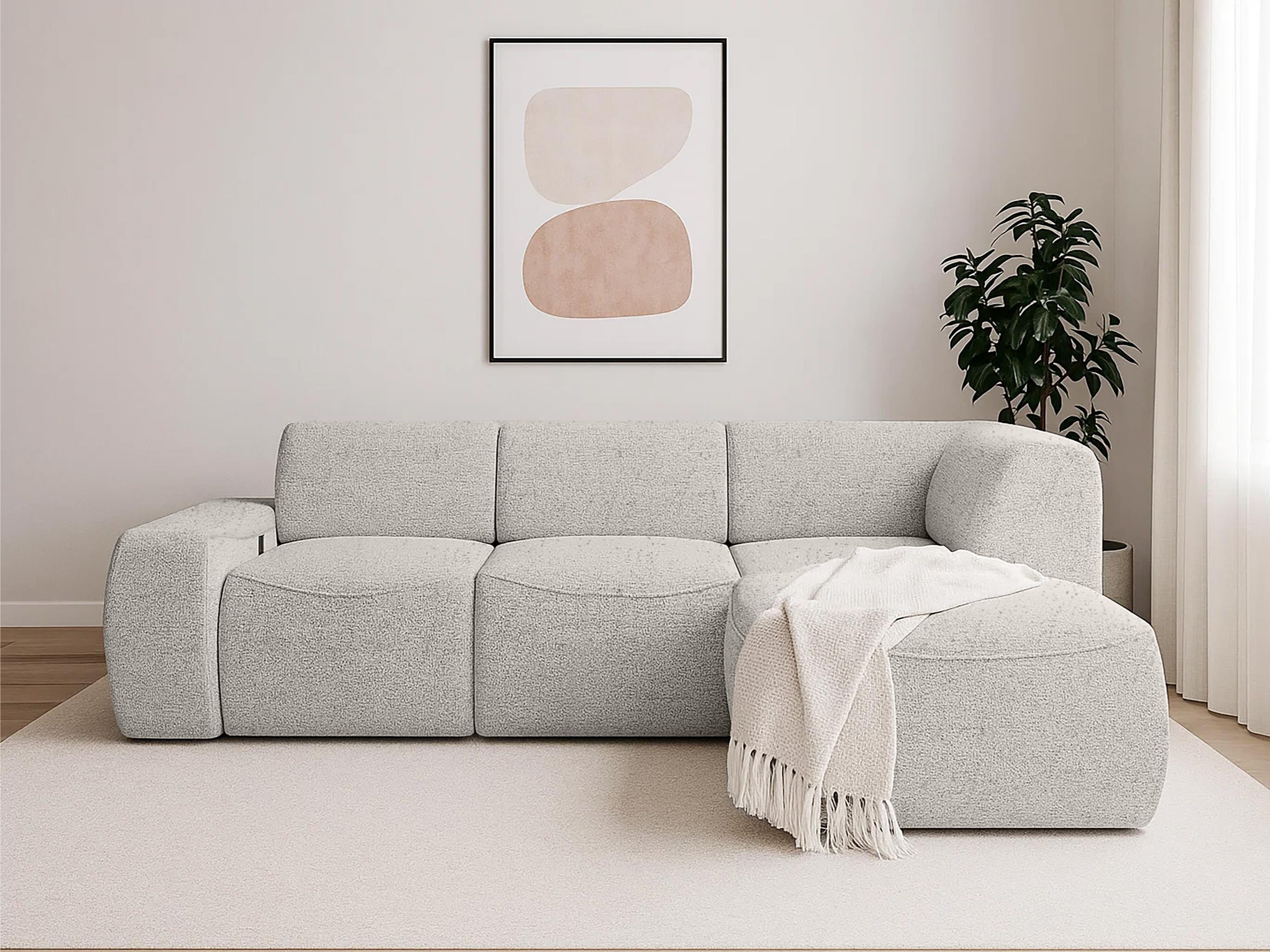 Moduļu stūra dīvāns Elbmonu 106 (Bello 05)