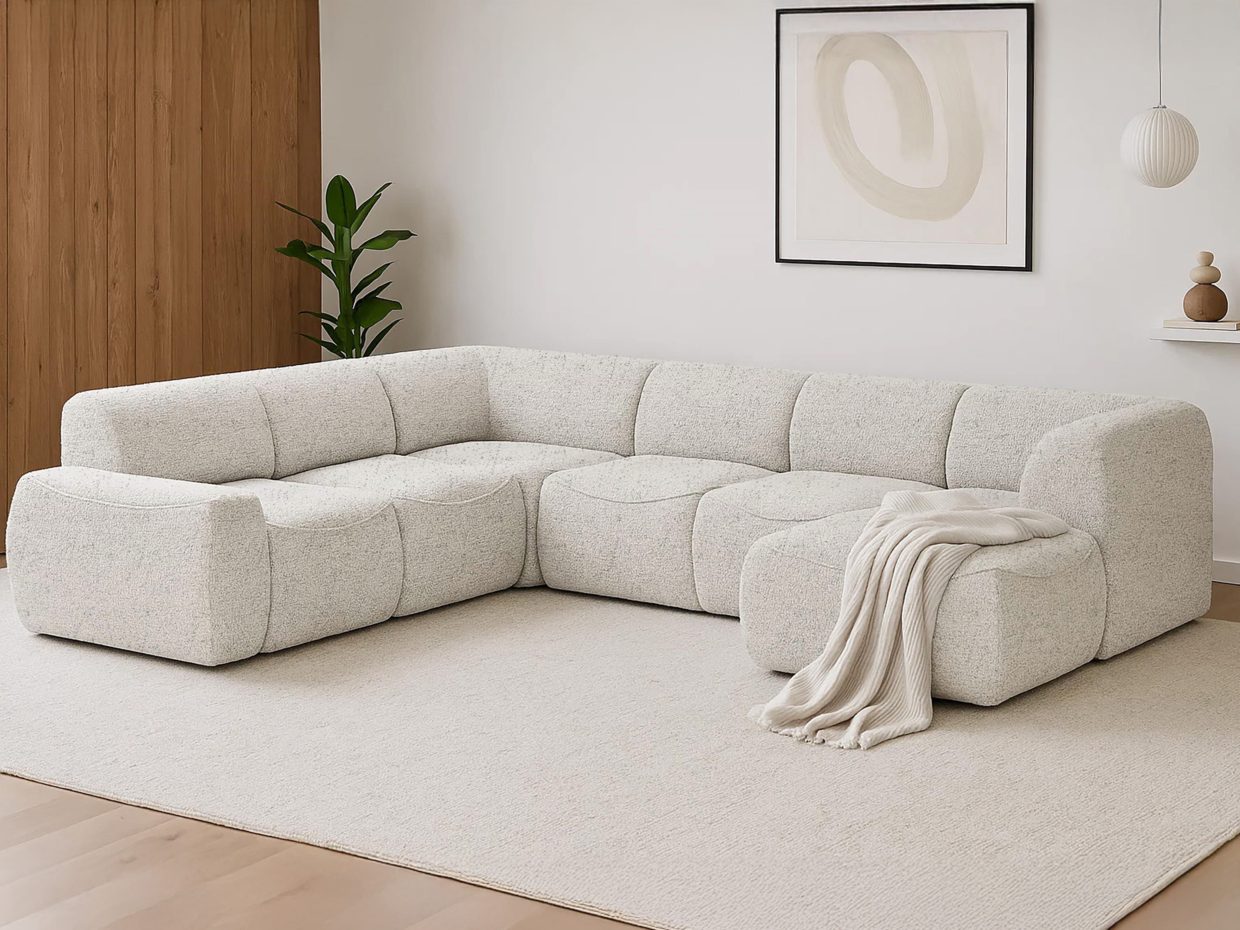 Moduļu stūra dīvāns Elbmonu 107 (Bello 05)