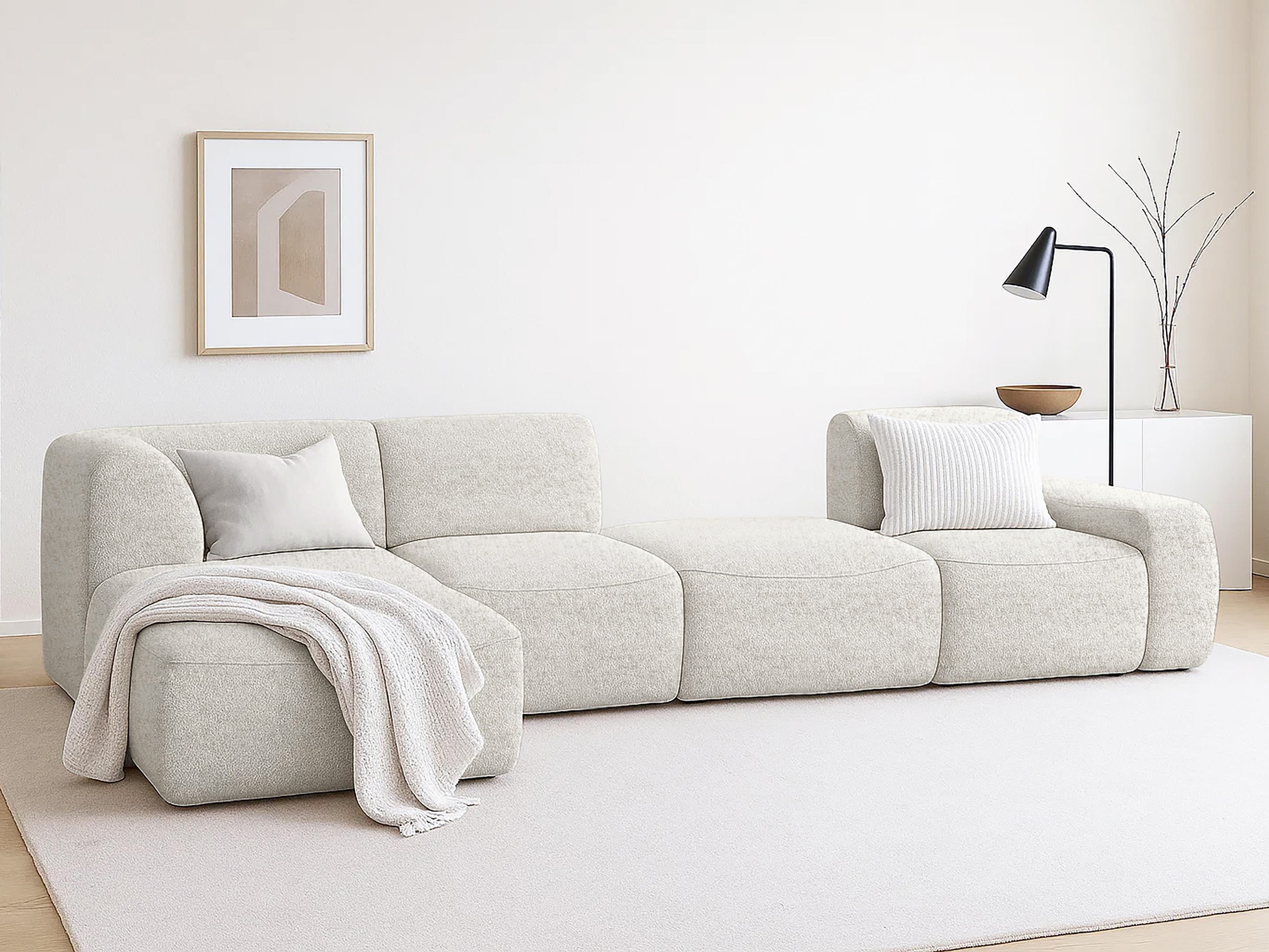 Moduļu stūra dīvāns Elbmonu 108 (Bello 05)