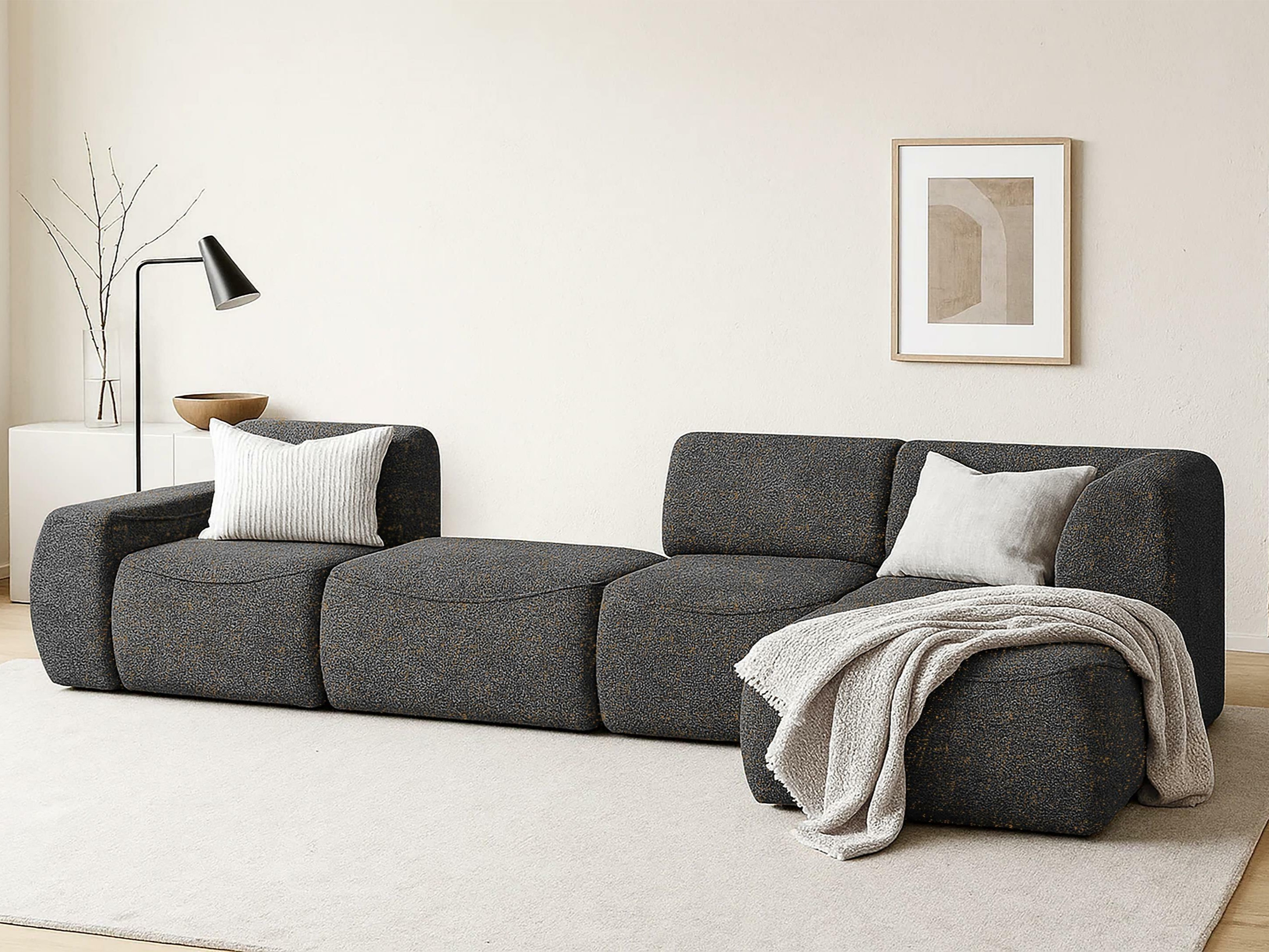 Moduļu stūra dīvāns Elbmonu 108 (Bello 25)