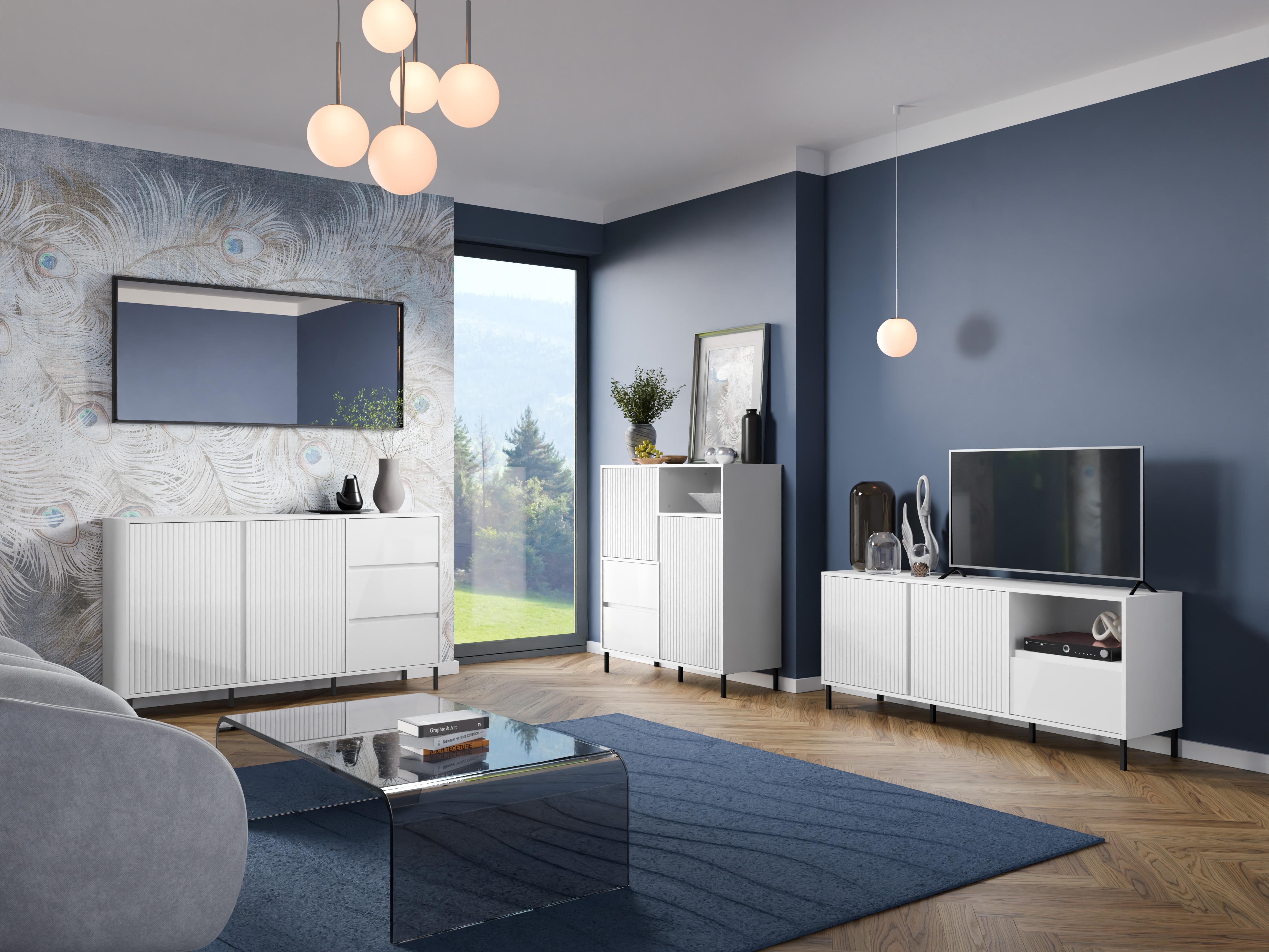 TV galds Ruvrevi 100 (Balts)