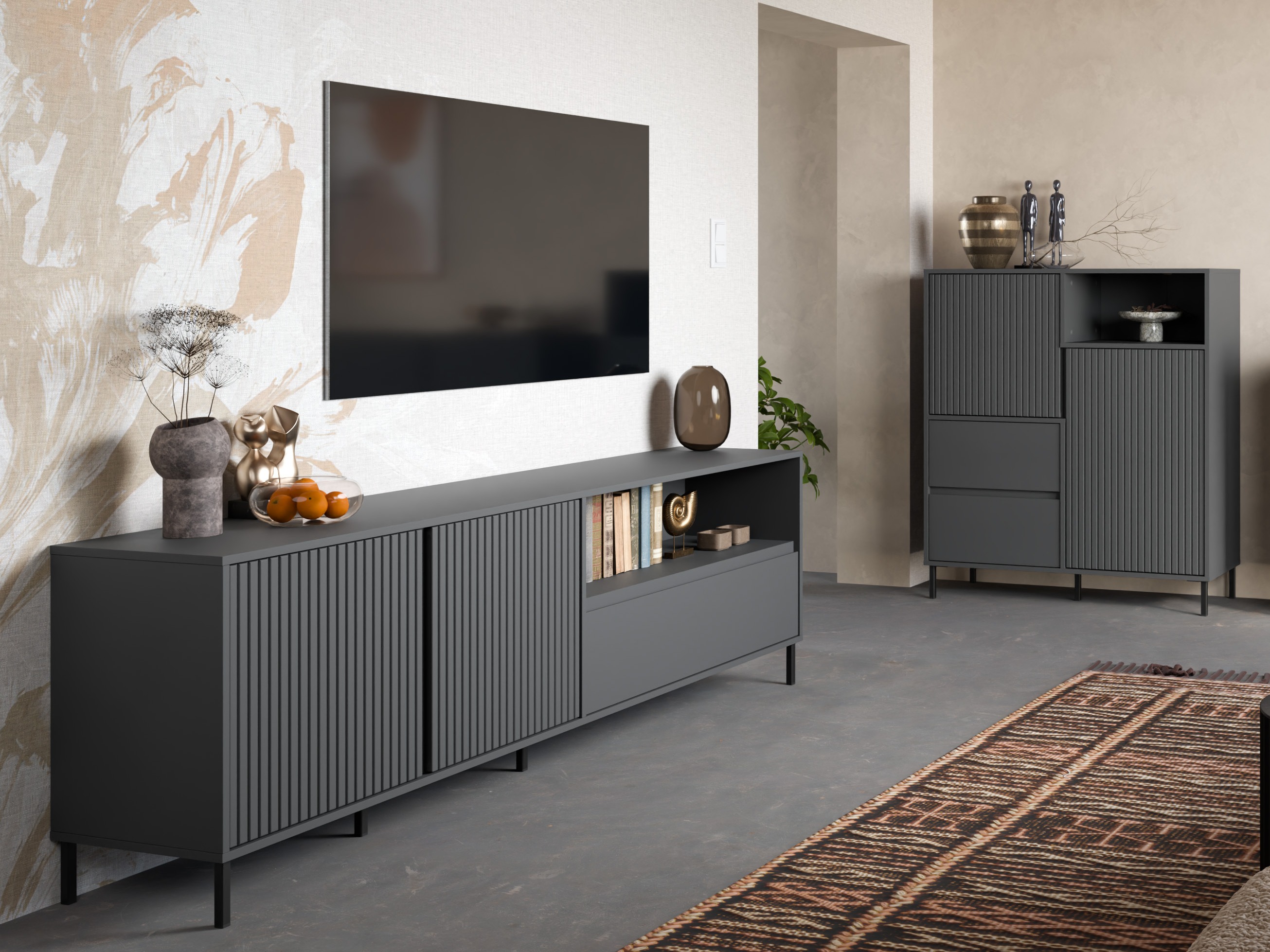 Набор для гостиной Ruvrevi 105 (Антрацит)