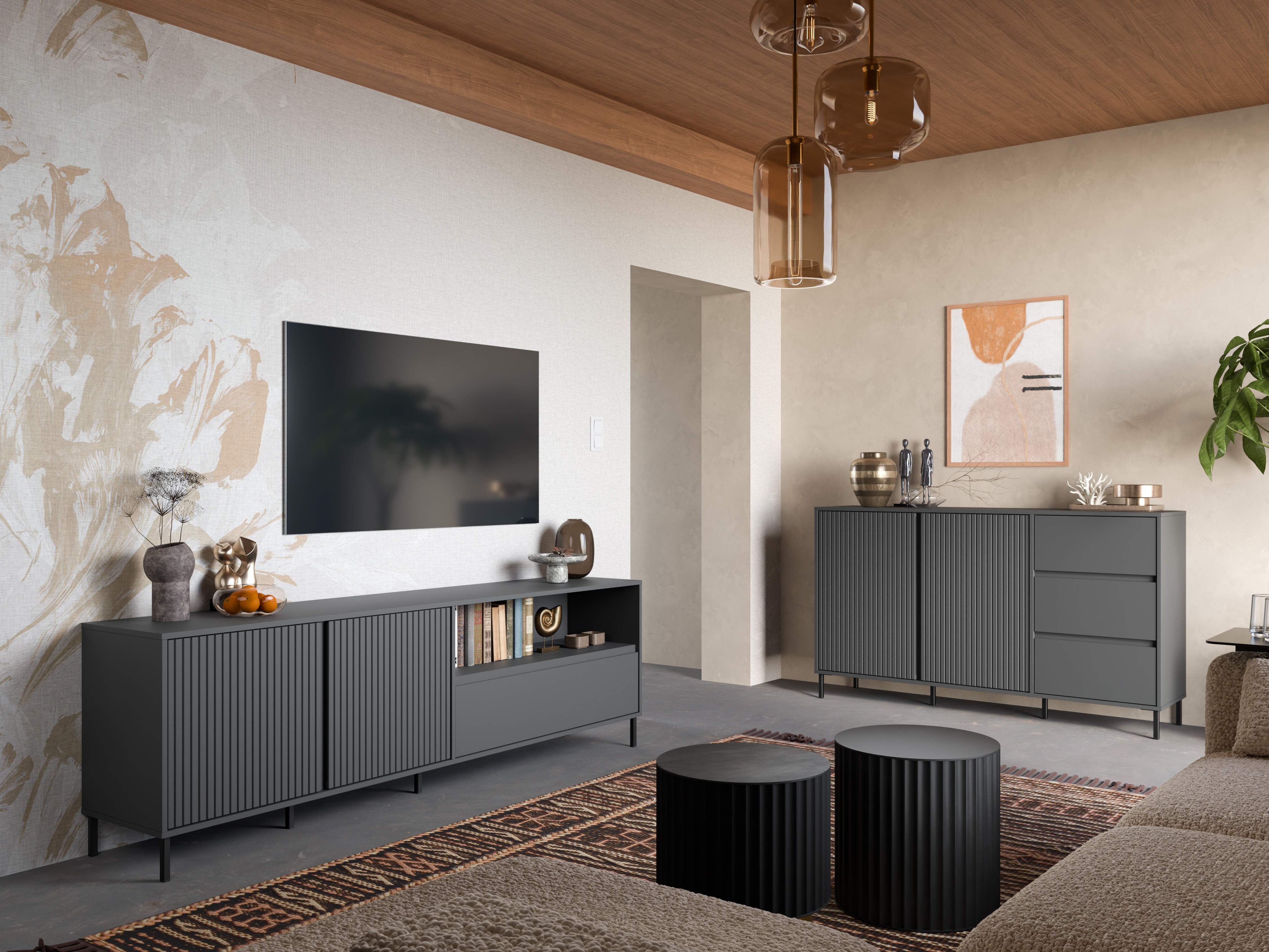 TV galds Ruvrevi 101 (Antracīts)