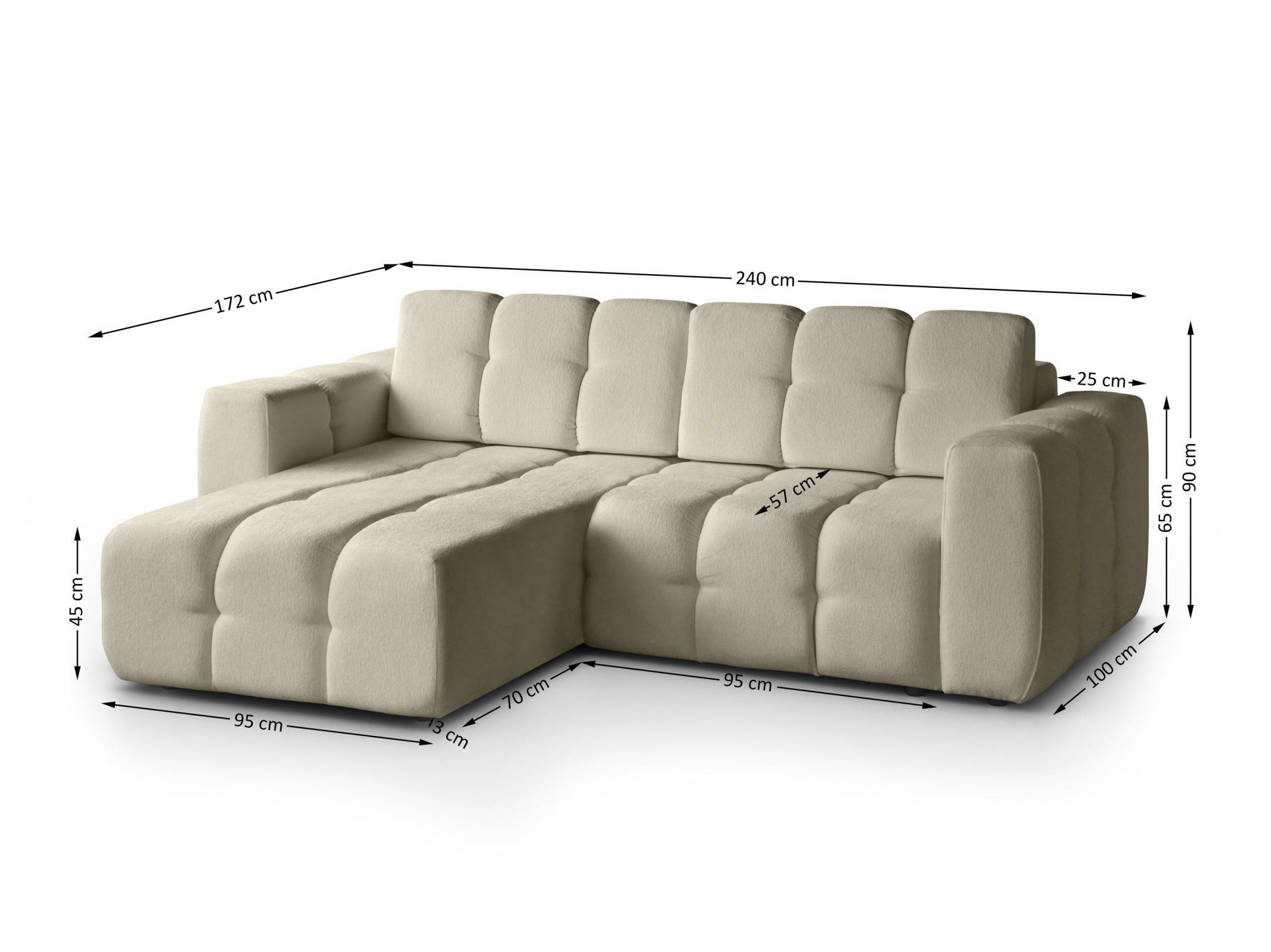 Угловой диван Margate 129 (Raven 28)