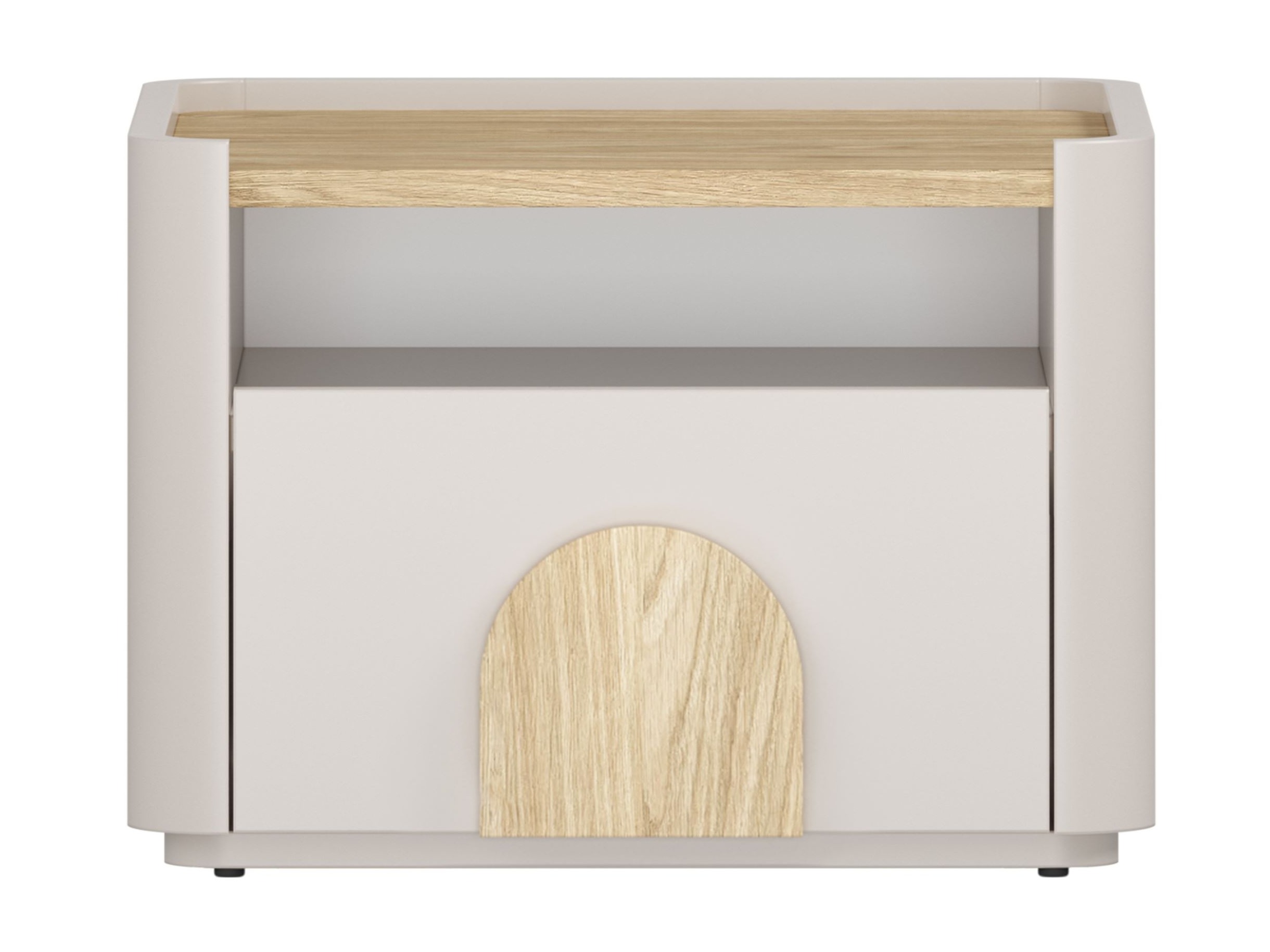 Прикроватная тумбочка Camavio 100 (Кашемир + Светлый дуб)