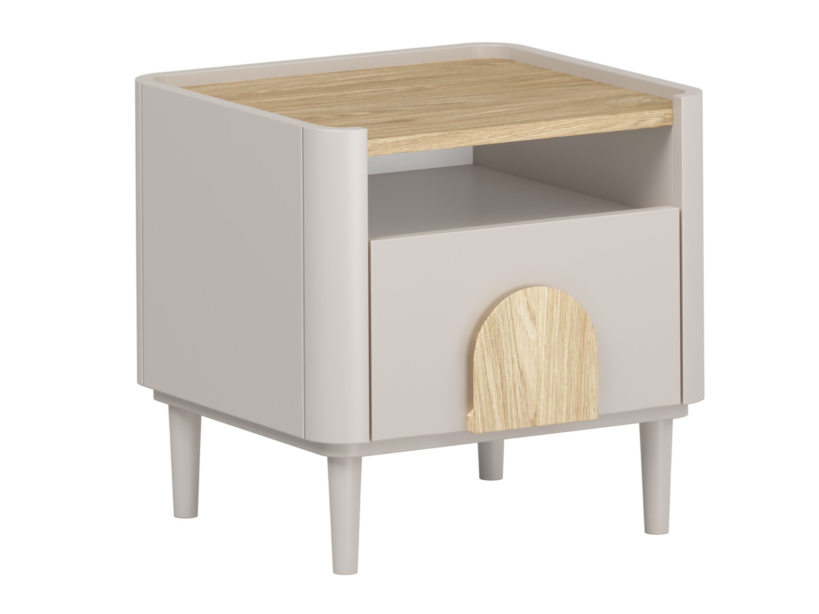 Прикроватная тумбочка Camavio 100 (Кашемир + Светлый дуб)